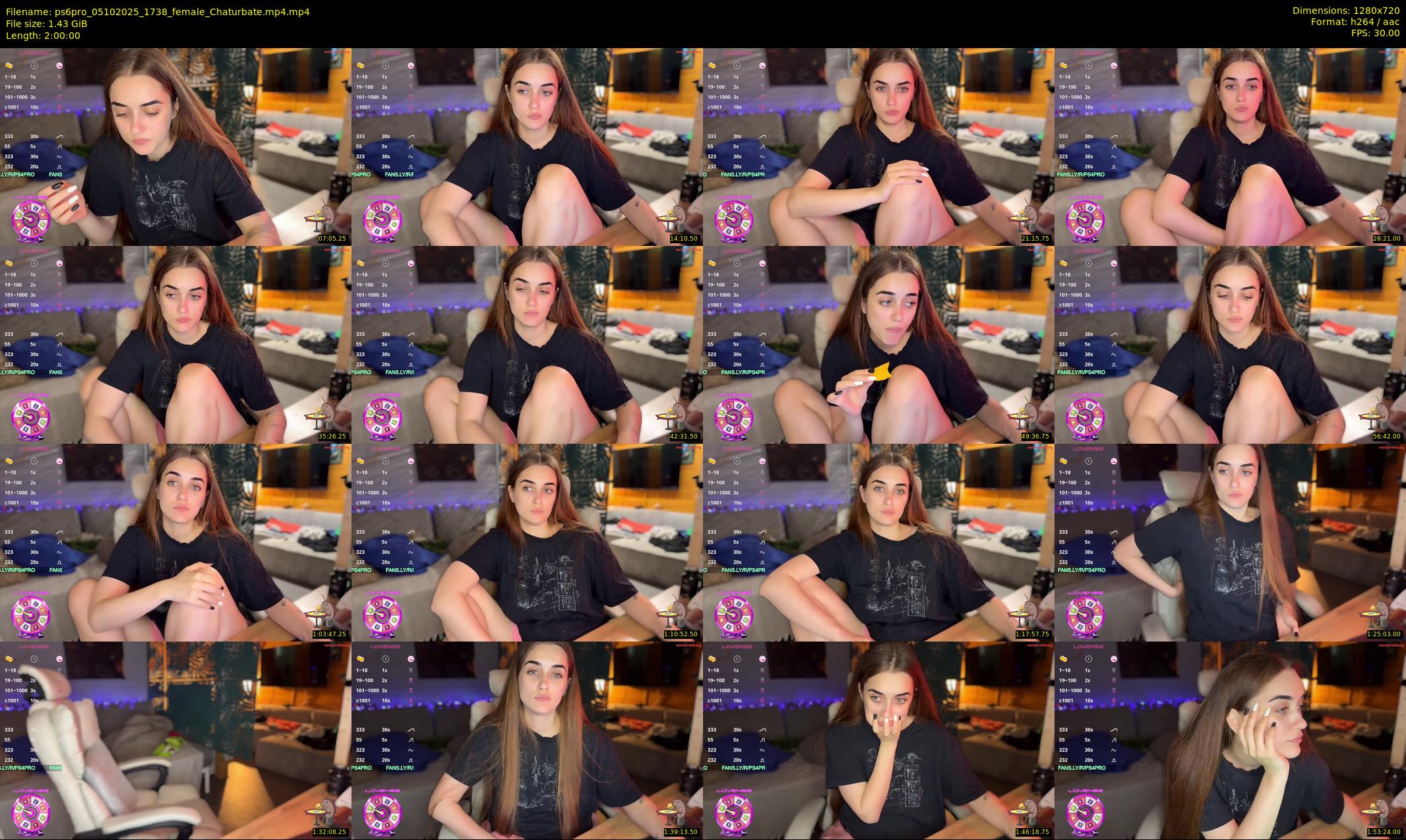 ps6pro — 120 minute Chaturbate female cam show recording, 720p, Oct 5, 2025