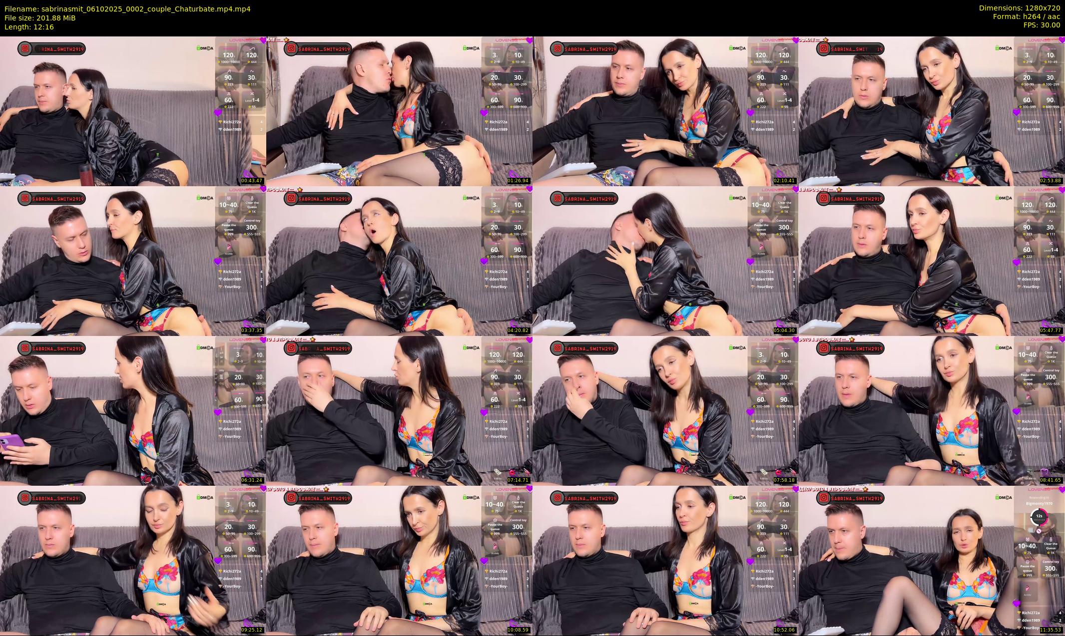 sabrinasmit — 13 minute Chaturbate couple cam show recording, 720p, Oct 6, 2025