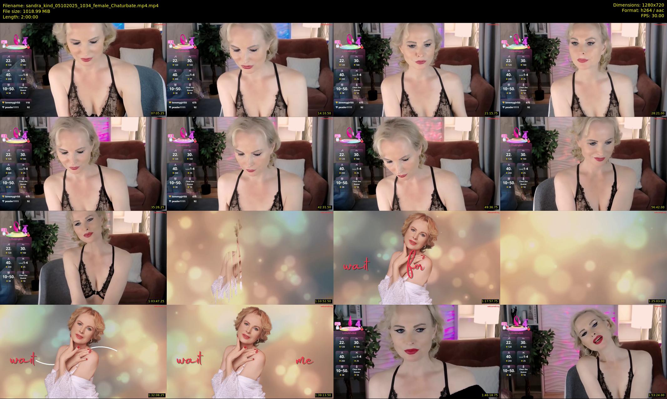 sandra_kind — 120 minute Chaturbate female cam show recording, 720p, Oct 5, 2025