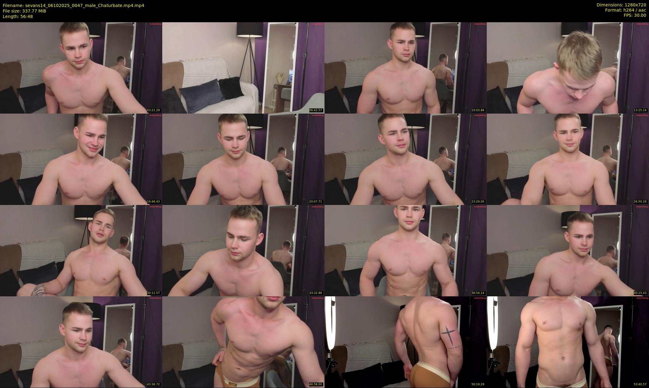 sevans14 — 57 minute Chaturbate male cam show recording, 720p, Oct 6, 2025