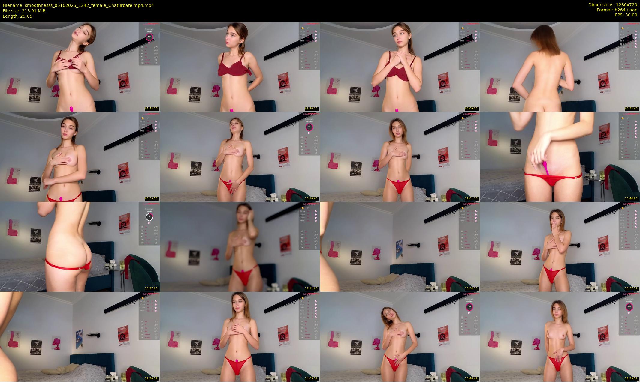 smoothnesss — 30 minute Chaturbate female cam show recording, 720p, Oct 5, 2025