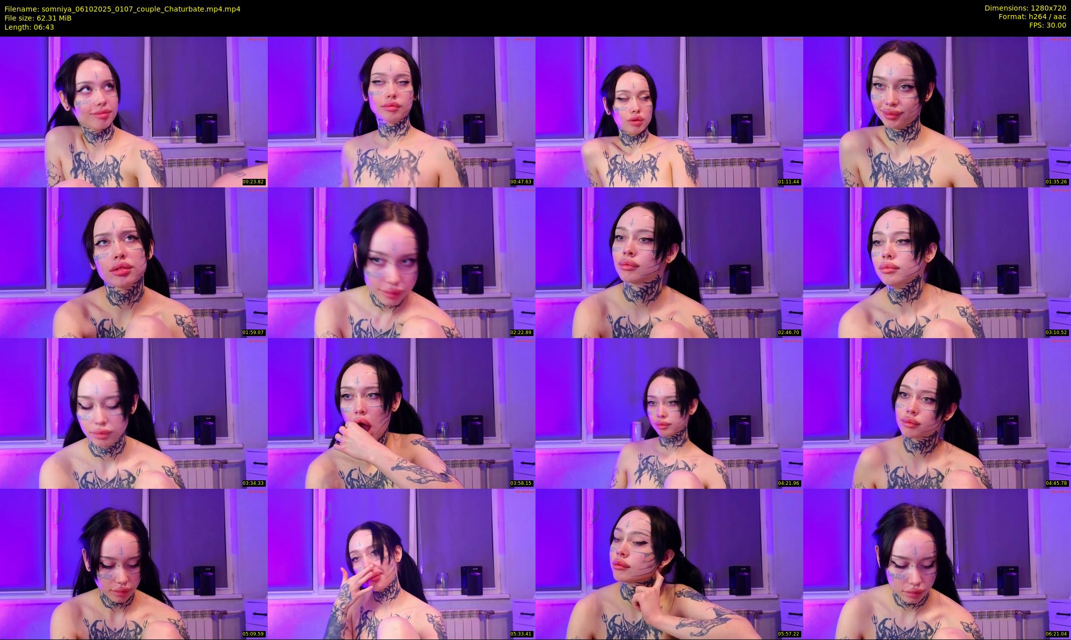 somniya — 7 minute Chaturbate couple cam show recording, 720p, Oct 6, 2025