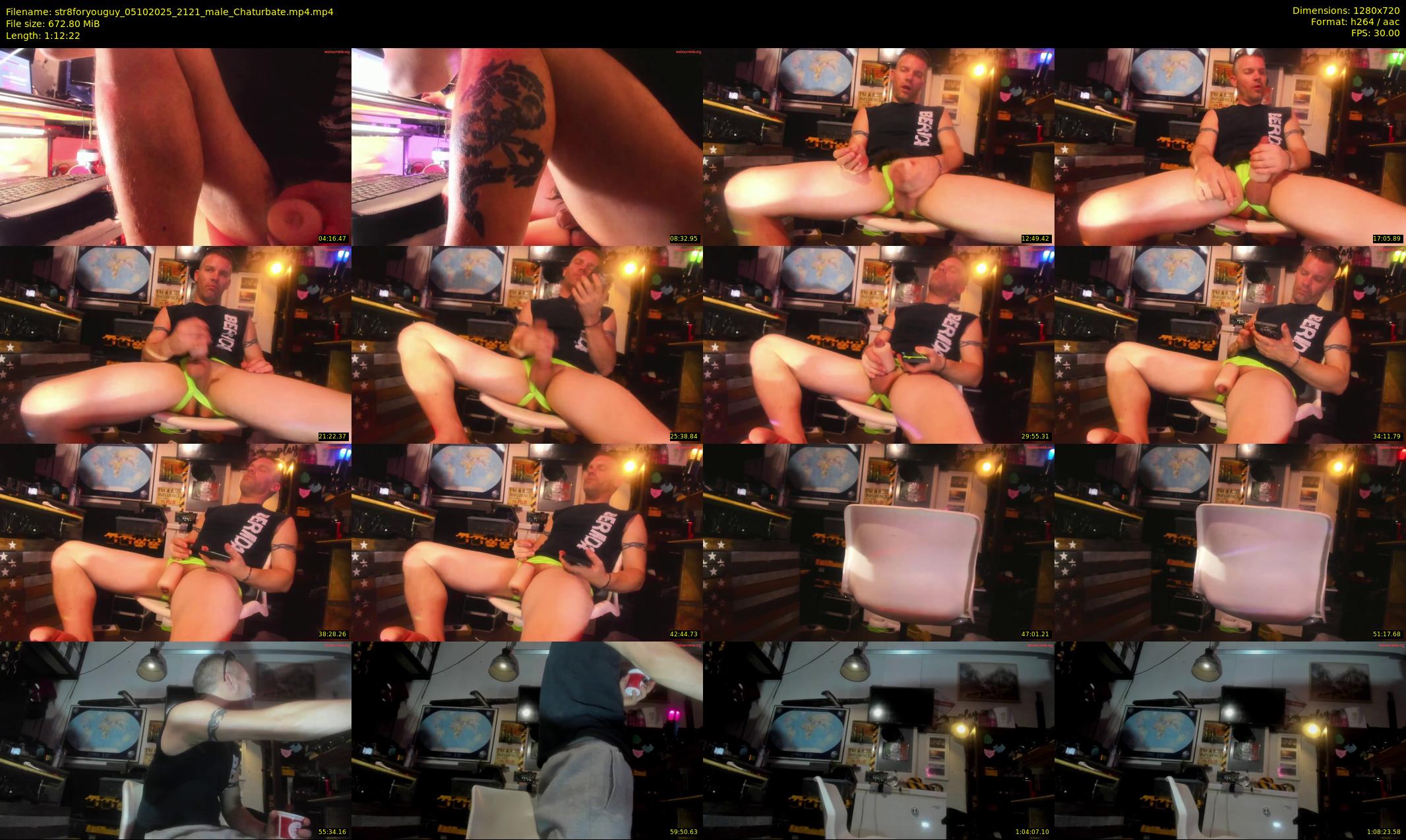 str8foryouguy — 73 minute Chaturbate male cam show recording, 720p, Oct 5, 2025