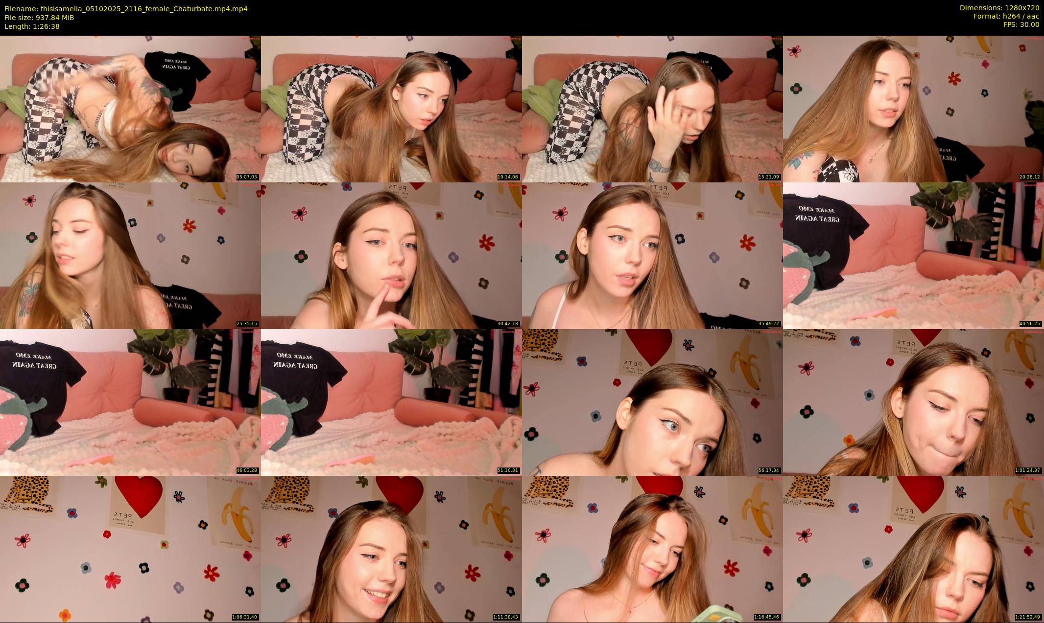 thisisamelia — 87 minute Chaturbate female cam show recording, 720p, Oct 5, 2025