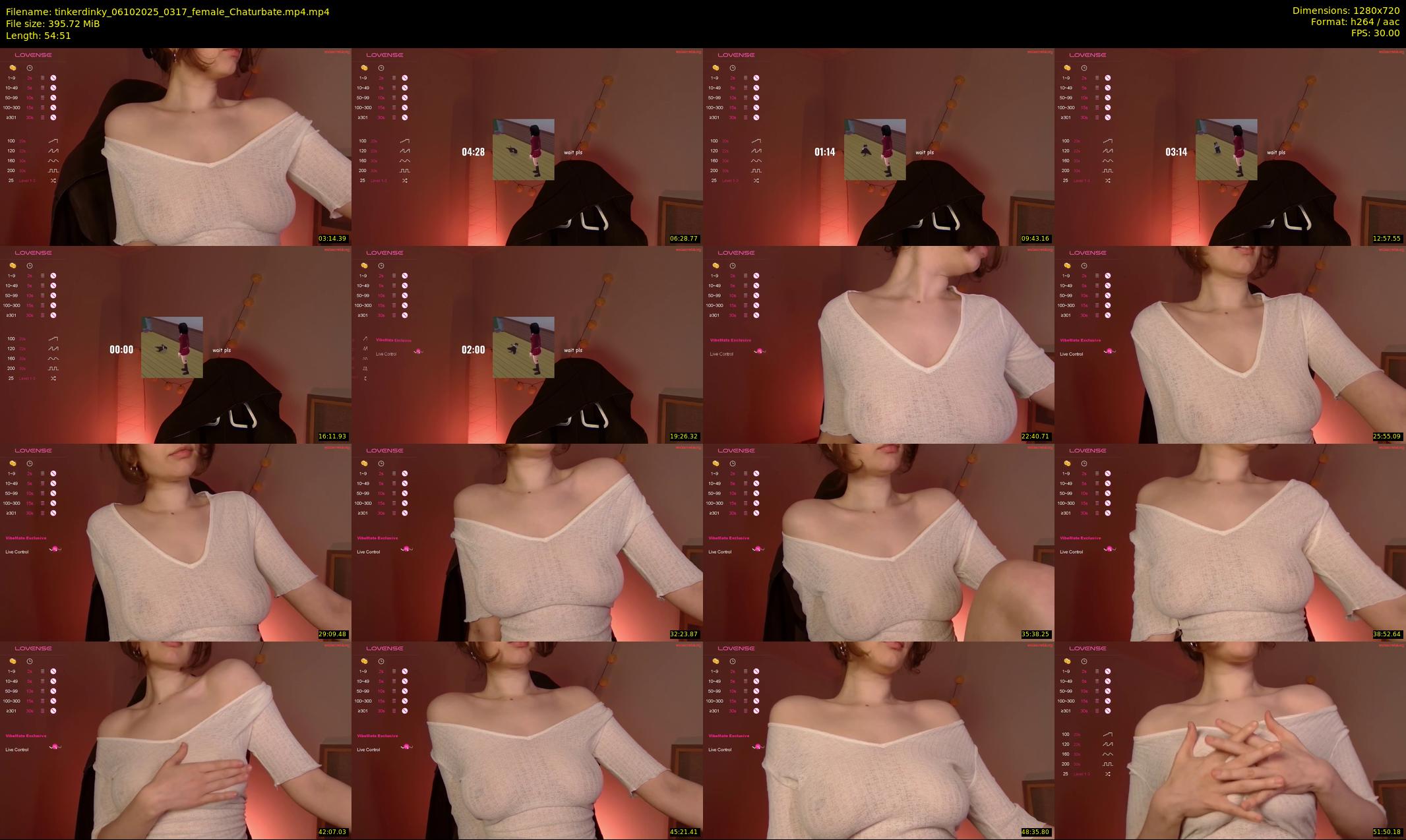 tinkerdinky — 55 minute Chaturbate female cam show recording, 720p, Oct 6, 2025