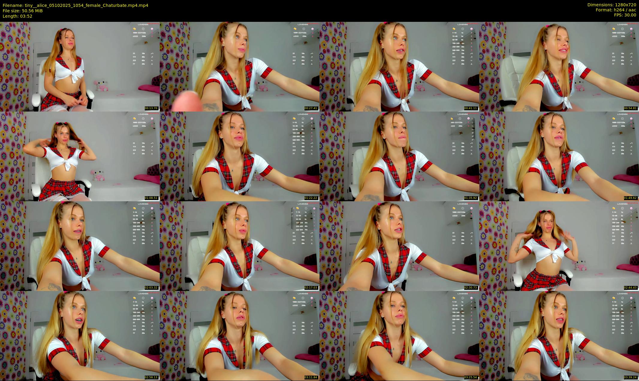 tiny__alice — 4 minute Chaturbate female cam show recording, 720p, Oct 5, 2025