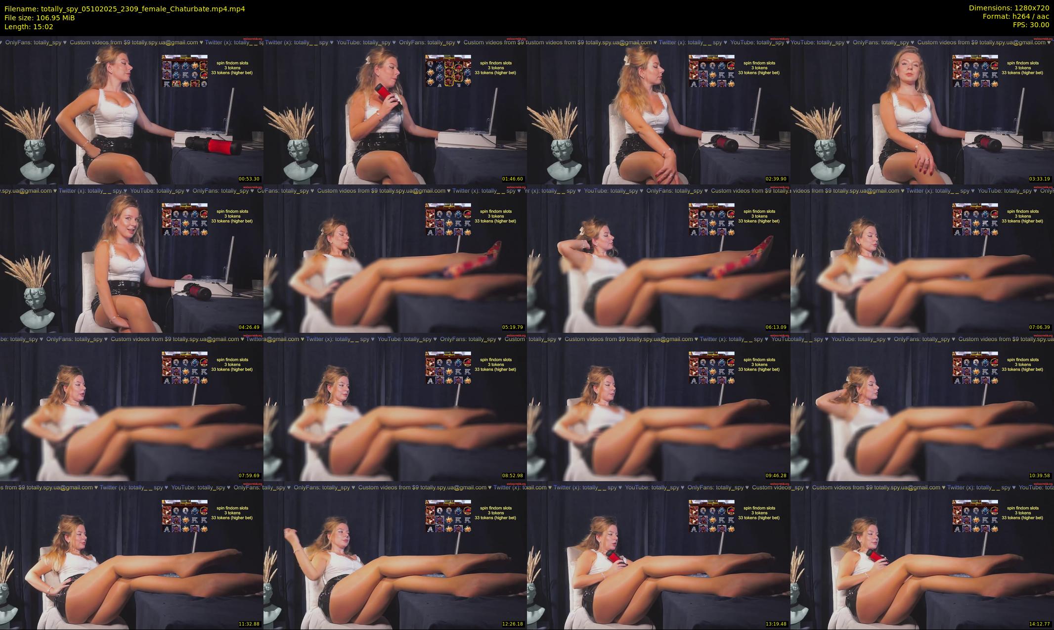 totally_spy — 16 minute Chaturbate female cam show recording, 720p, Oct 5, 2025