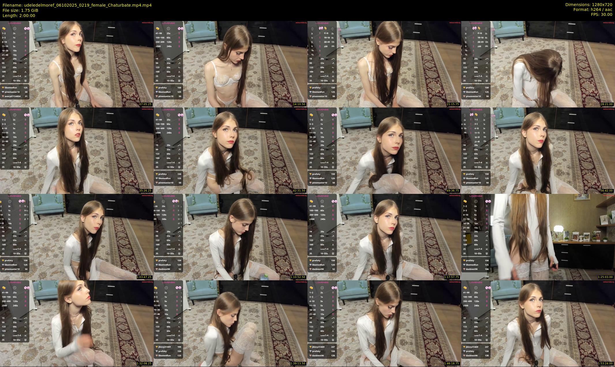 udeledelmoref — 120 minute Chaturbate female cam show recording, 720p, Oct 6, 2025