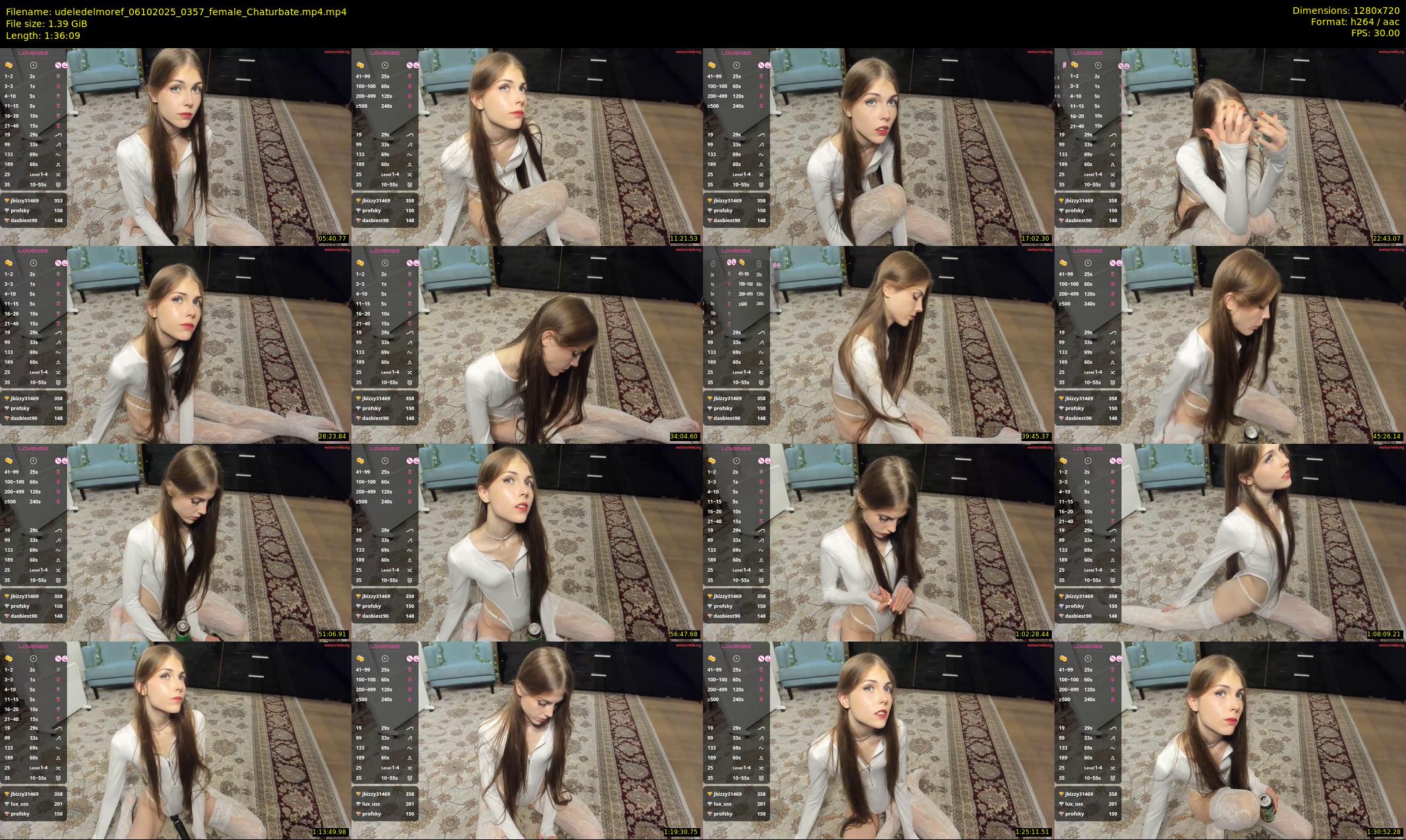 udeledelmoref — 97 minute Chaturbate female cam show recording, 720p, Oct 6, 2025