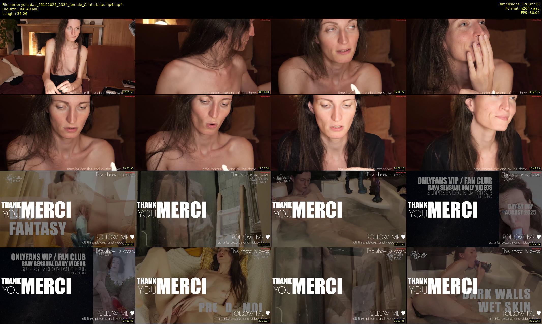 yulladao — 36 minute Chaturbate female cam show recording, 720p, Oct 5, 2025