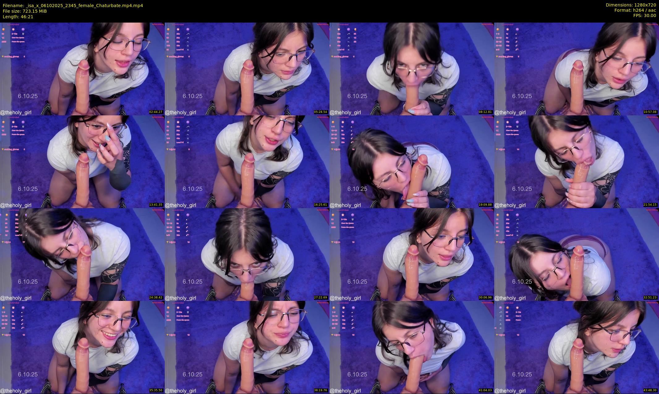 _isa_x — 47 minute Chaturbate female cam show recording, 720p, Oct 6, 2025