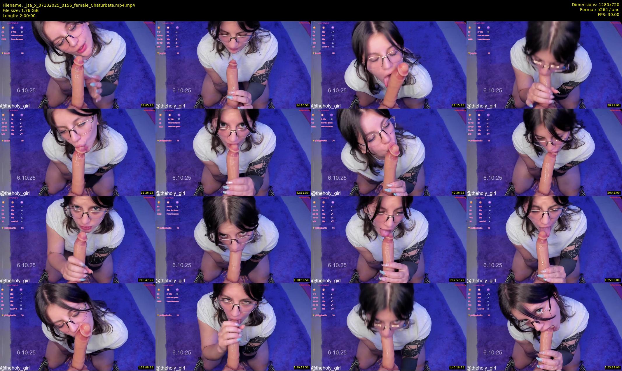 _isa_x — 120 minute Chaturbate female cam show recording, 720p, Oct 7, 2025