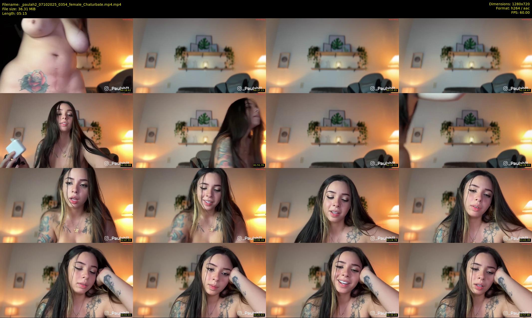_paulah2 — 6 minute Chaturbate female cam show recording, 720p, Oct 7, 2025