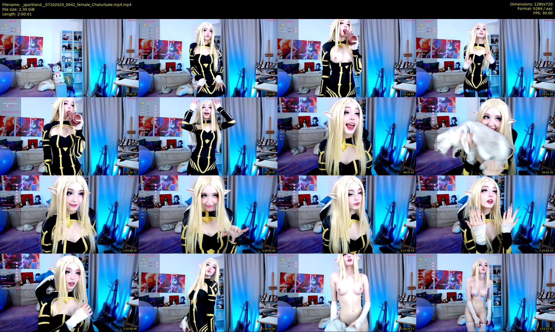 _sparkland_ — 121 minute Chaturbate female cam show recording, 720p, Oct 7, 2025