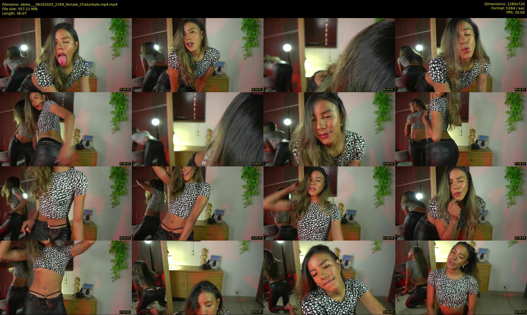 abiee__ — 37 minute Chaturbate female cam show recording, 720p, Oct 6, 2025