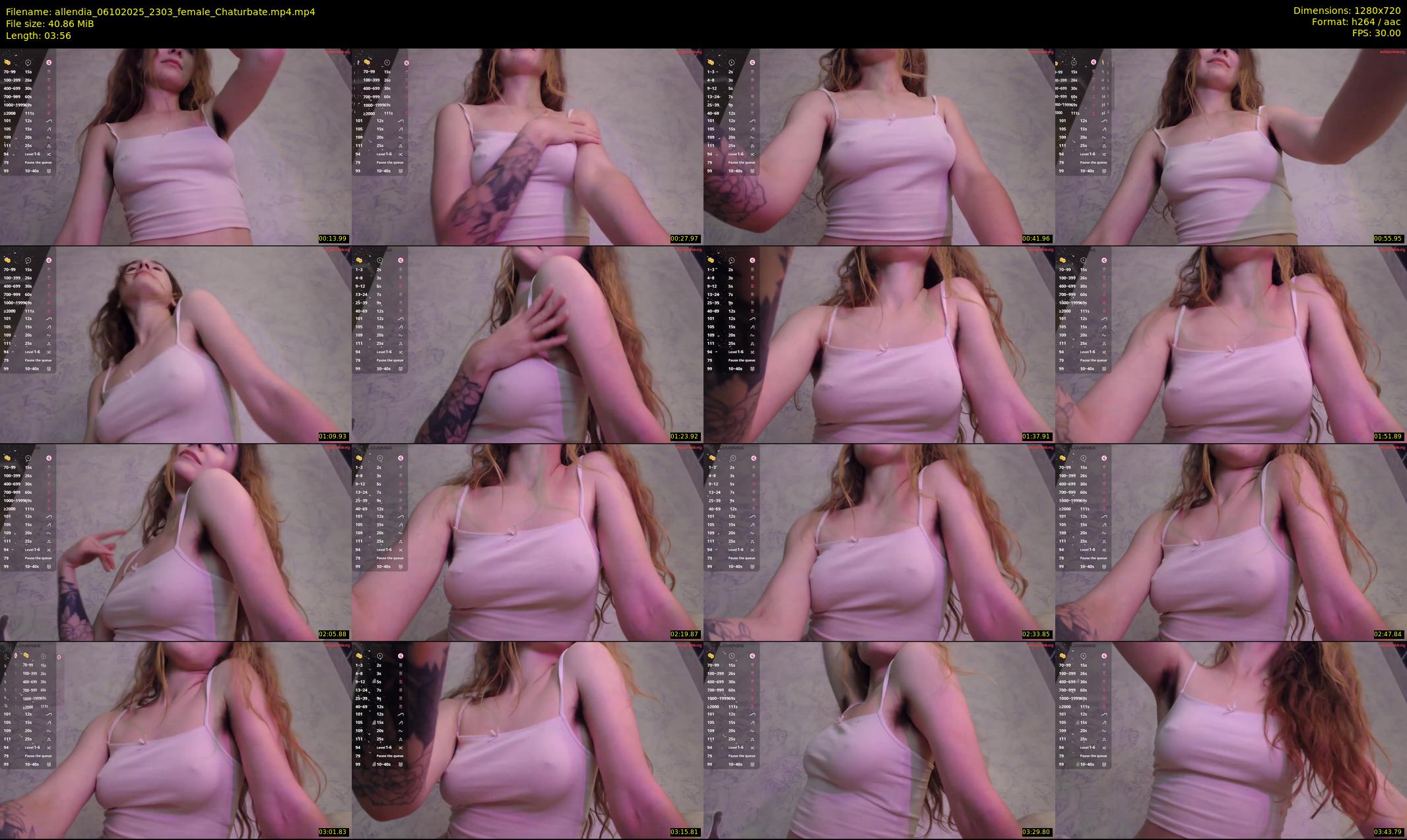 allendia — 4 minute Chaturbate female cam show recording, 720p, Oct 6, 2025
