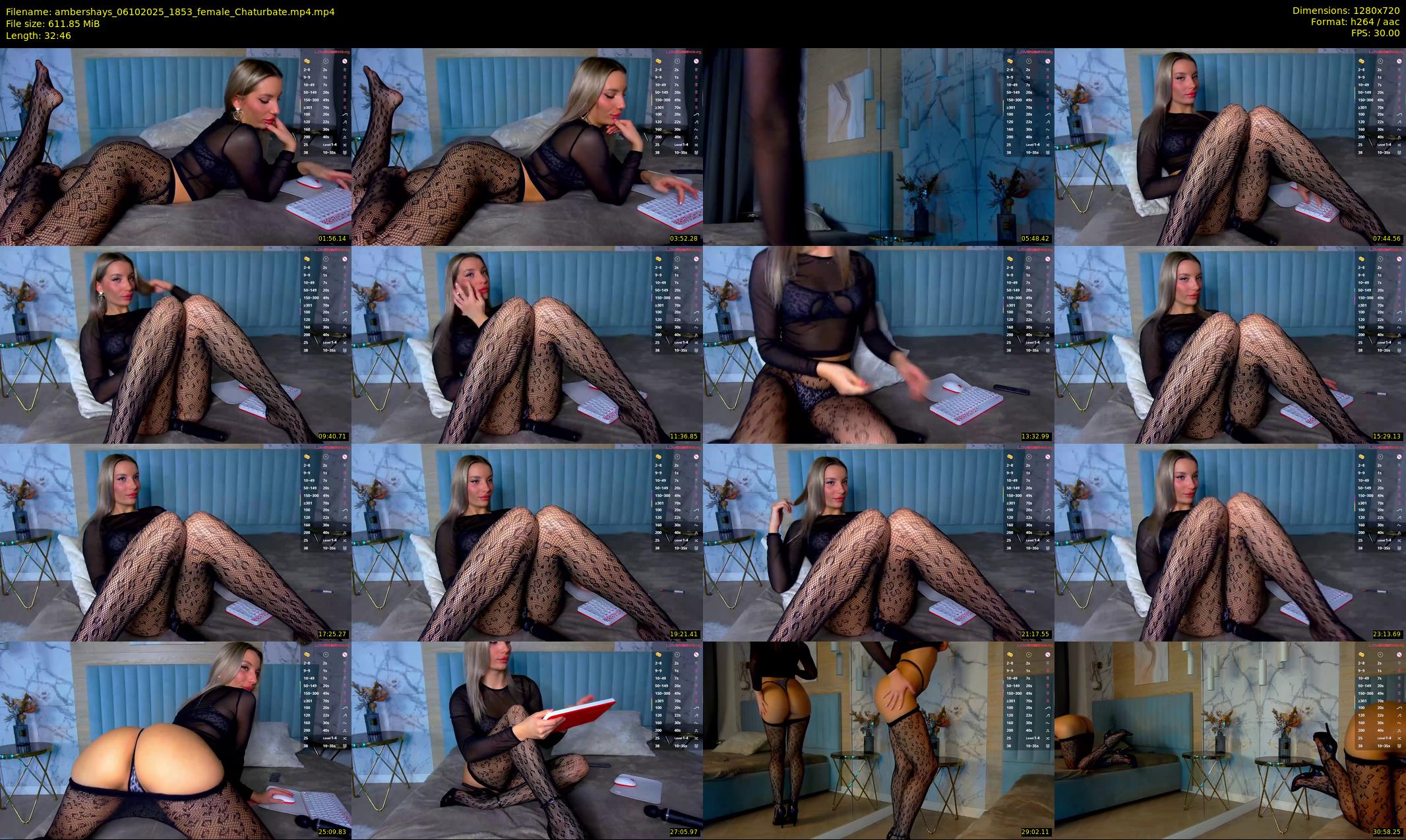 ambershays — 33 minute Chaturbate female cam show recording, 720p, Oct 6, 2025