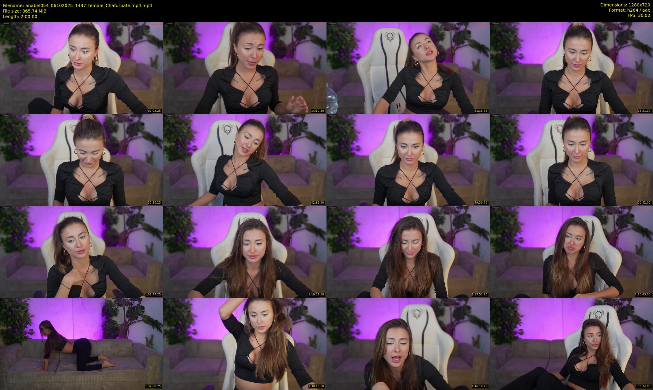 anabel054 — 120 minute Chaturbate female cam show recording, 720p, Oct 6, 2025