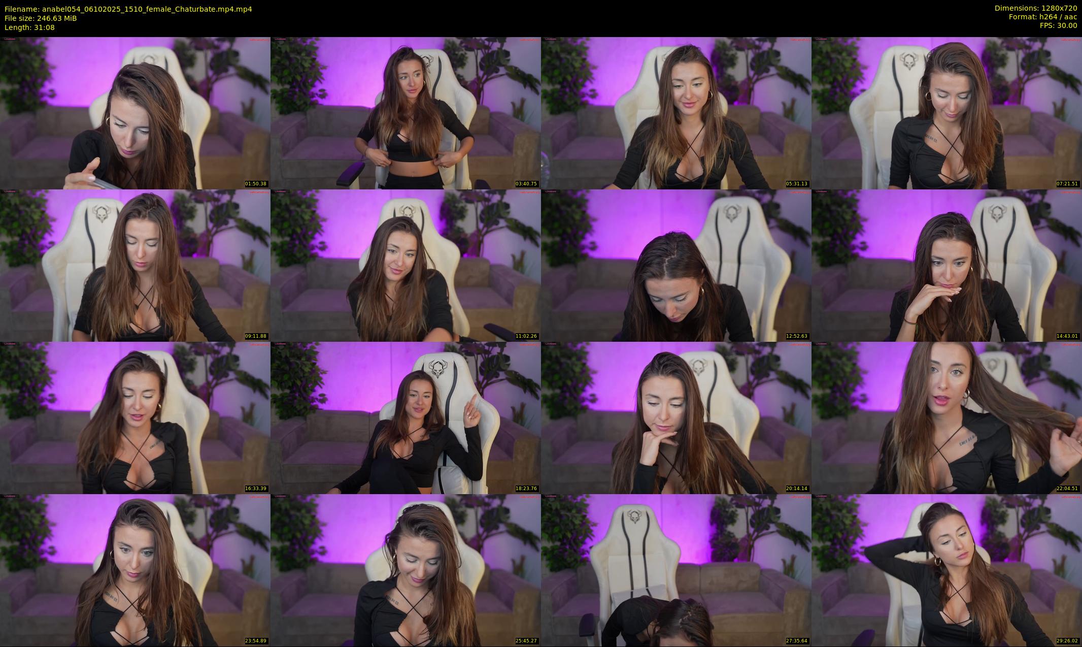 anabel054 — 32 minute Chaturbate female cam show recording, 720p, Oct 6, 2025