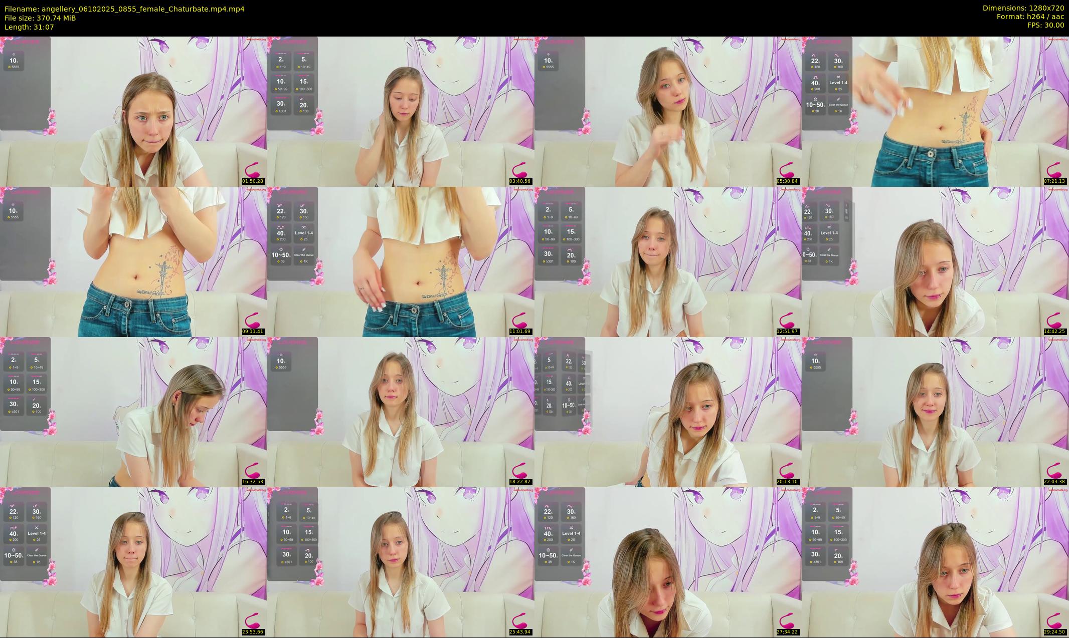 angellery — 32 minute Chaturbate female cam show recording, 720p, Oct 6, 2025