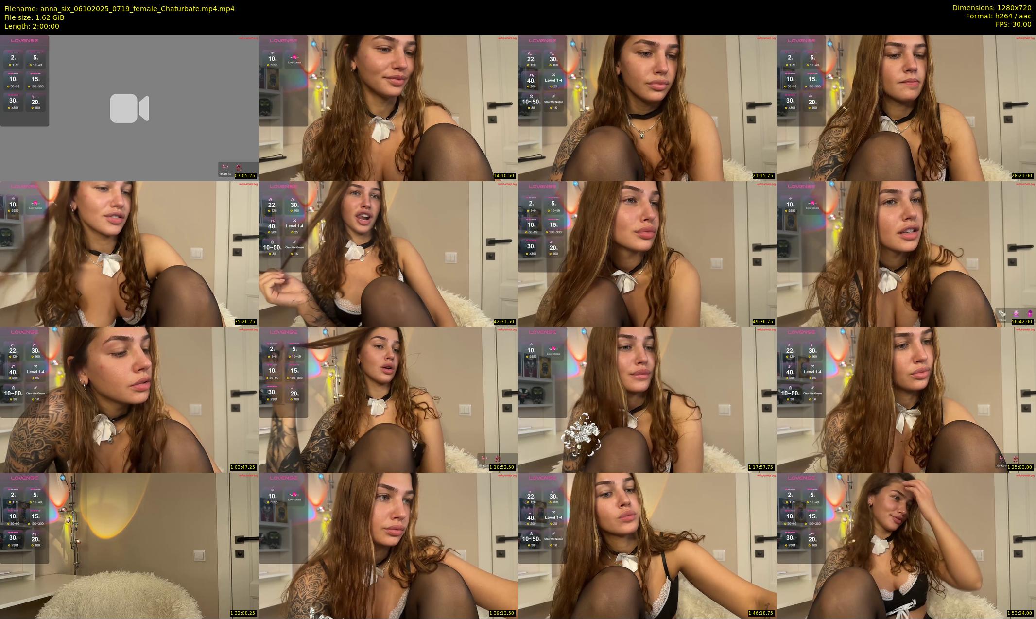anna_six — 120 minute Chaturbate female cam show recording, 720p, Oct 6, 2025