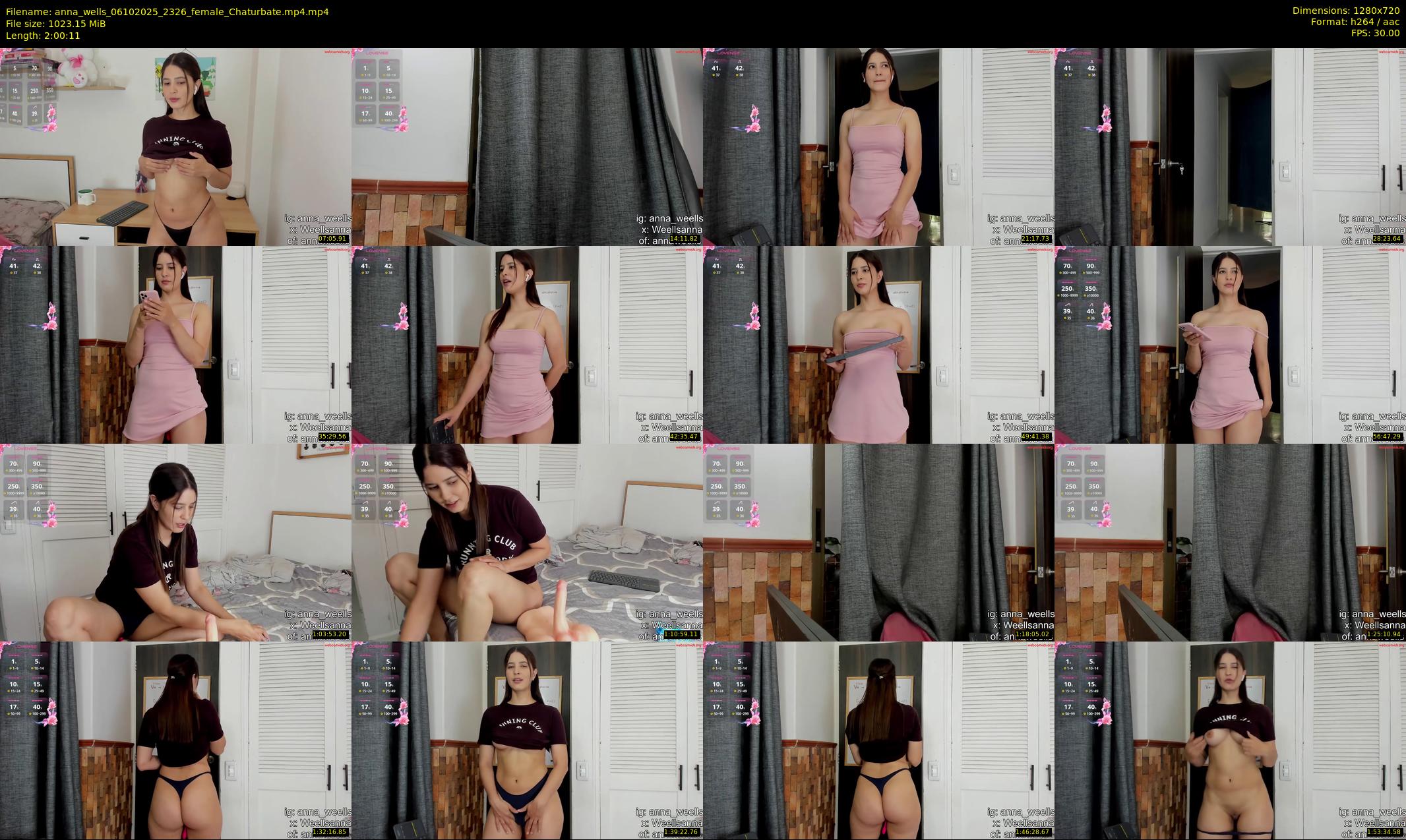 anna_wells — 121 minute Chaturbate female cam show recording, 720p, Oct 6, 2025