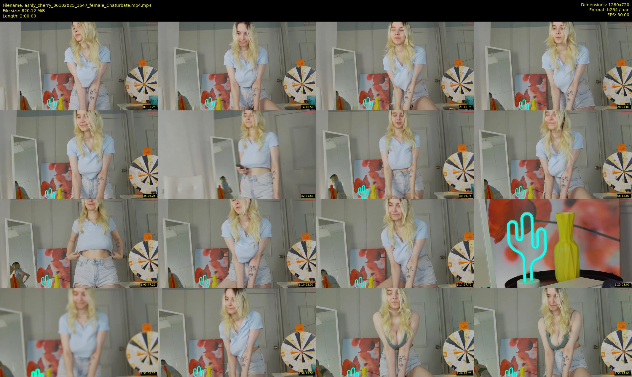 ashly_cherry — 120 minute Chaturbate female cam show recording, 720p, Oct 6, 2025