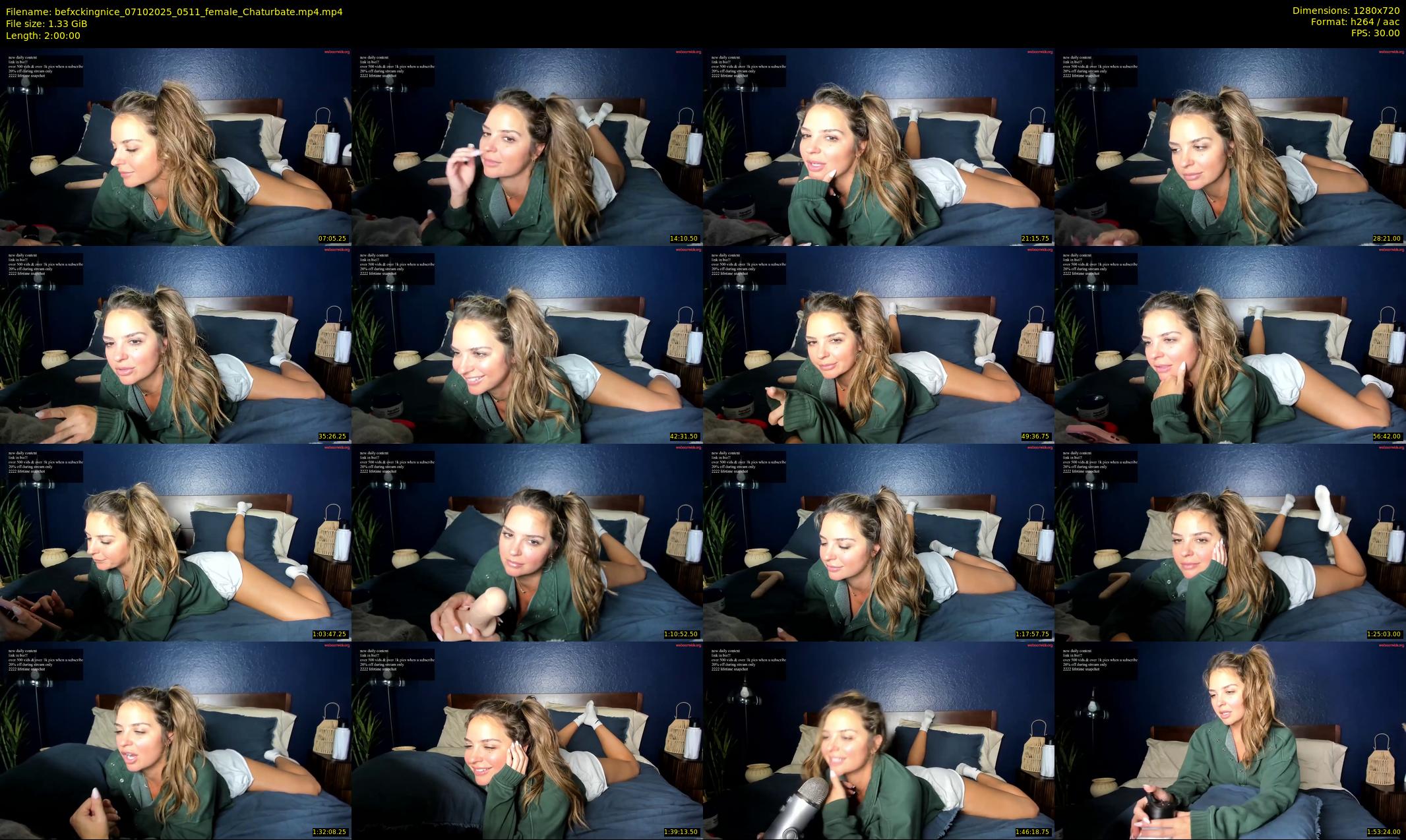 befxckingnice — 120 minute Chaturbate female cam show recording, 720p, Oct 7, 2025