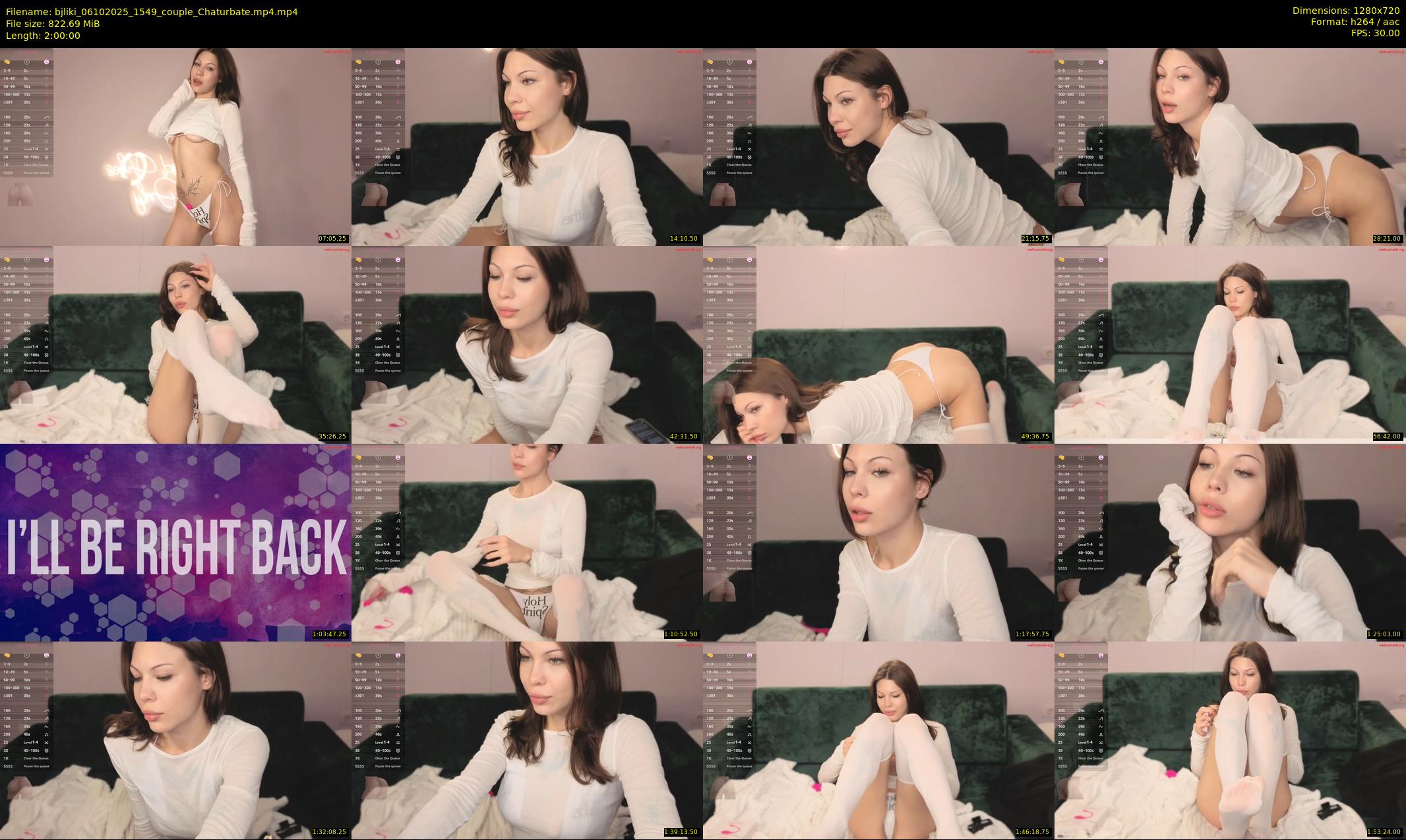bjliki — 120 minute Chaturbate couple cam show recording, 720p, Oct 6, 2025