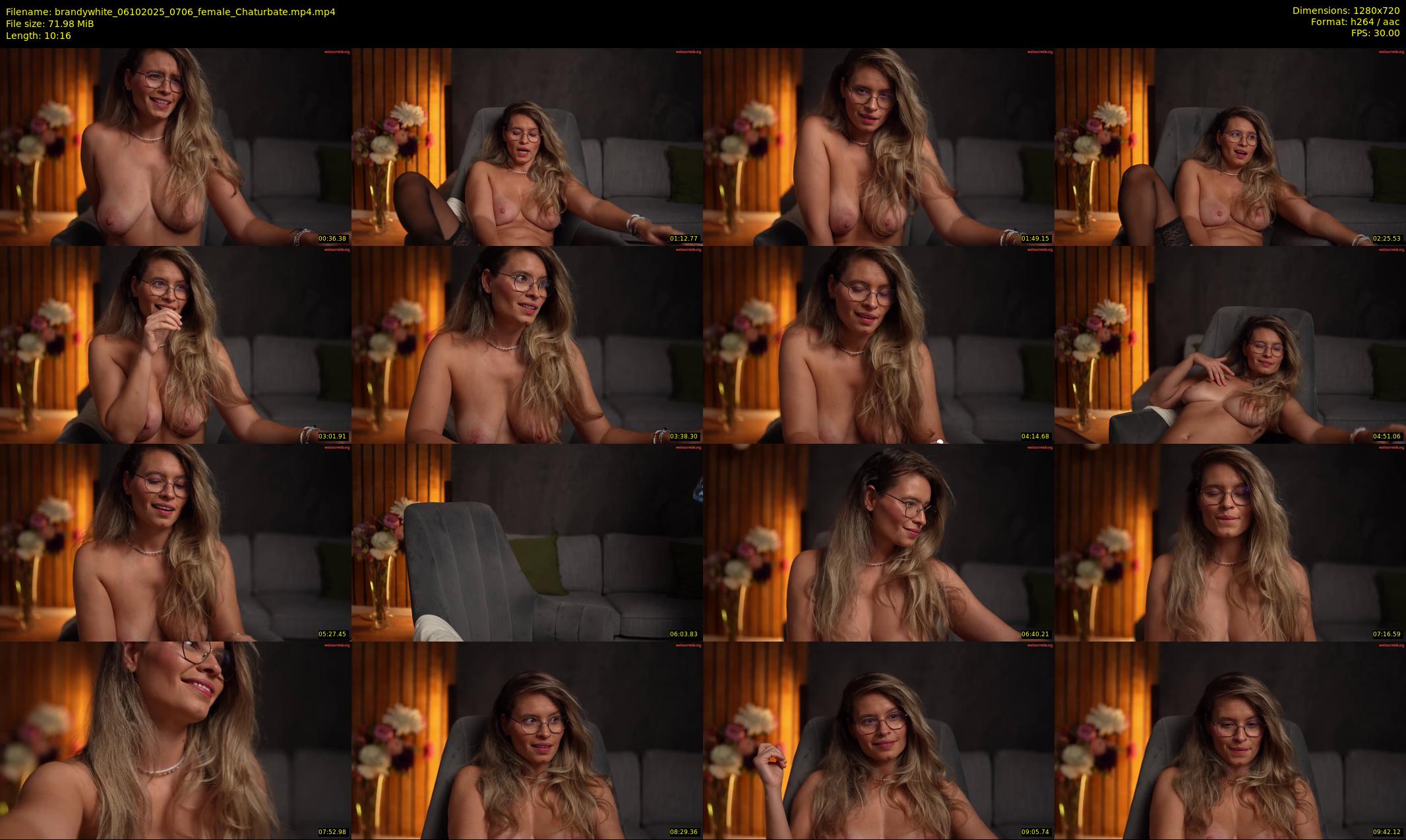 brandywhite — 11 minute Chaturbate female cam show recording, 720p, Oct 6, 2025