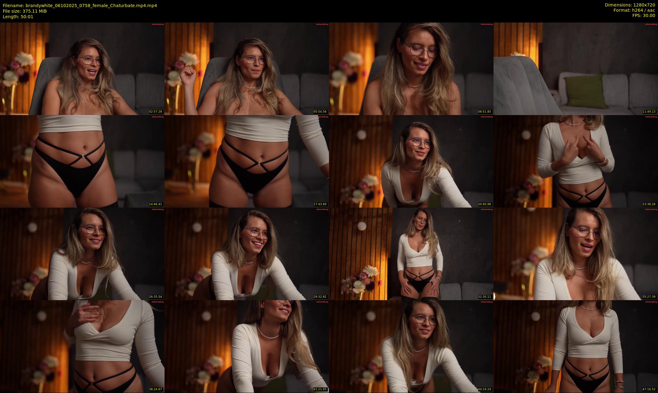 brandywhite — 51 minute Chaturbate female cam show recording, 720p, Oct 6, 2025