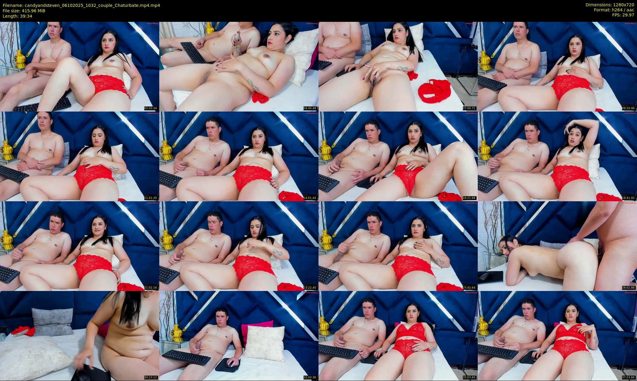 candyandsteven — 40 minute Chaturbate couple cam show recording, 720p, Oct 6, 2025