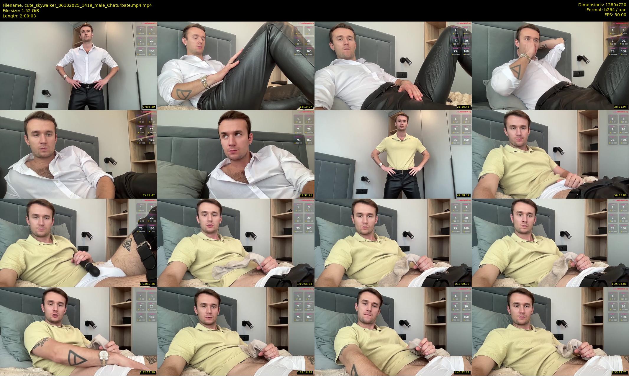 cute_skywalker — 121 minute Chaturbate male cam show recording, 720p, Oct 6, 2025