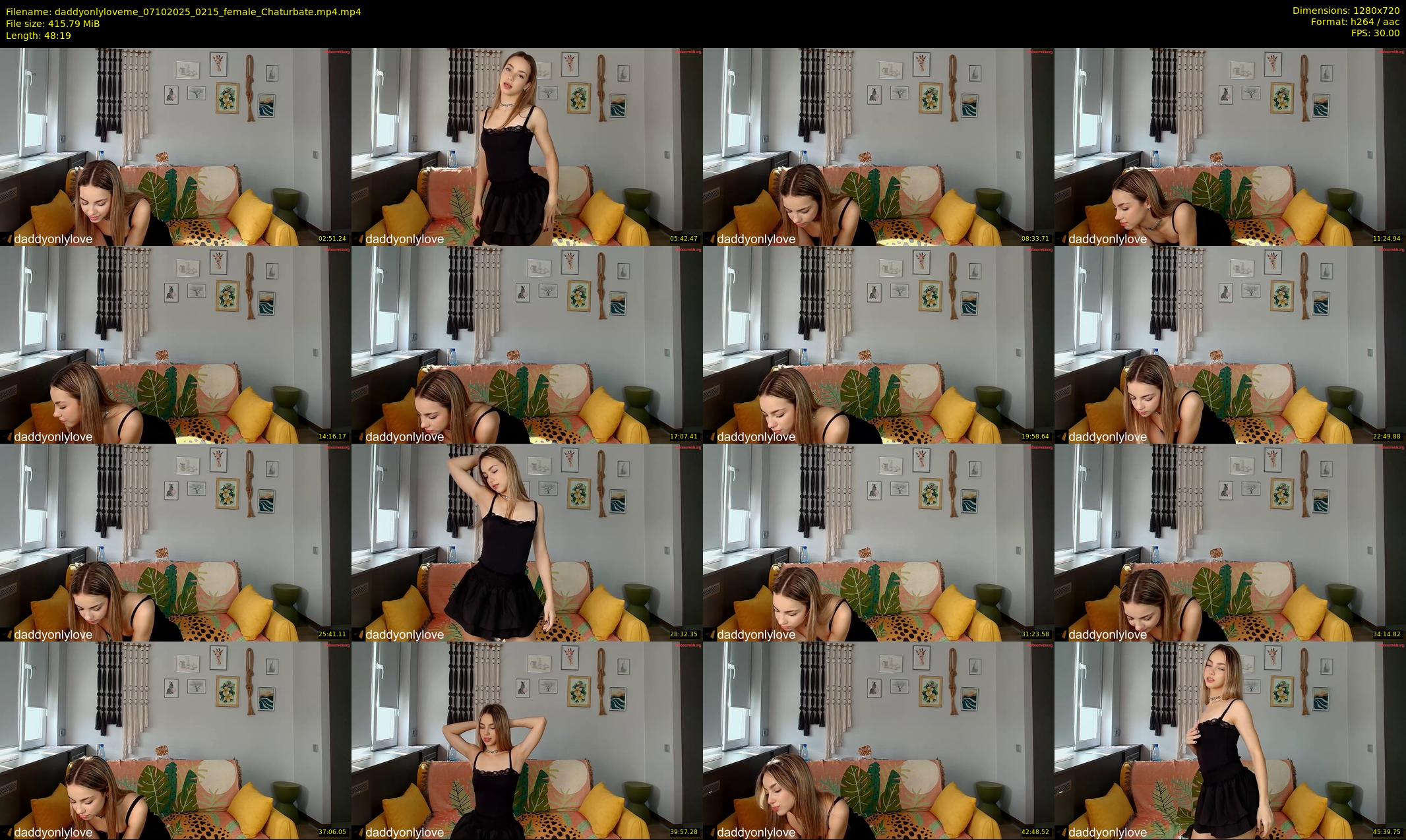 daddyonlyloveme — 49 minute Chaturbate female cam show recording, 720p, Oct 7, 2025