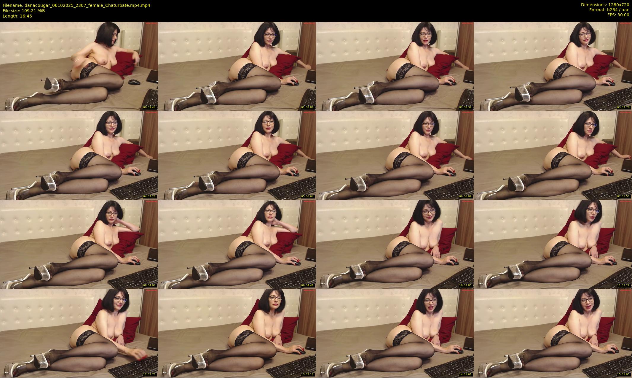 danacougar — 17 minute Chaturbate female cam show recording, 720p, Oct 6, 2025