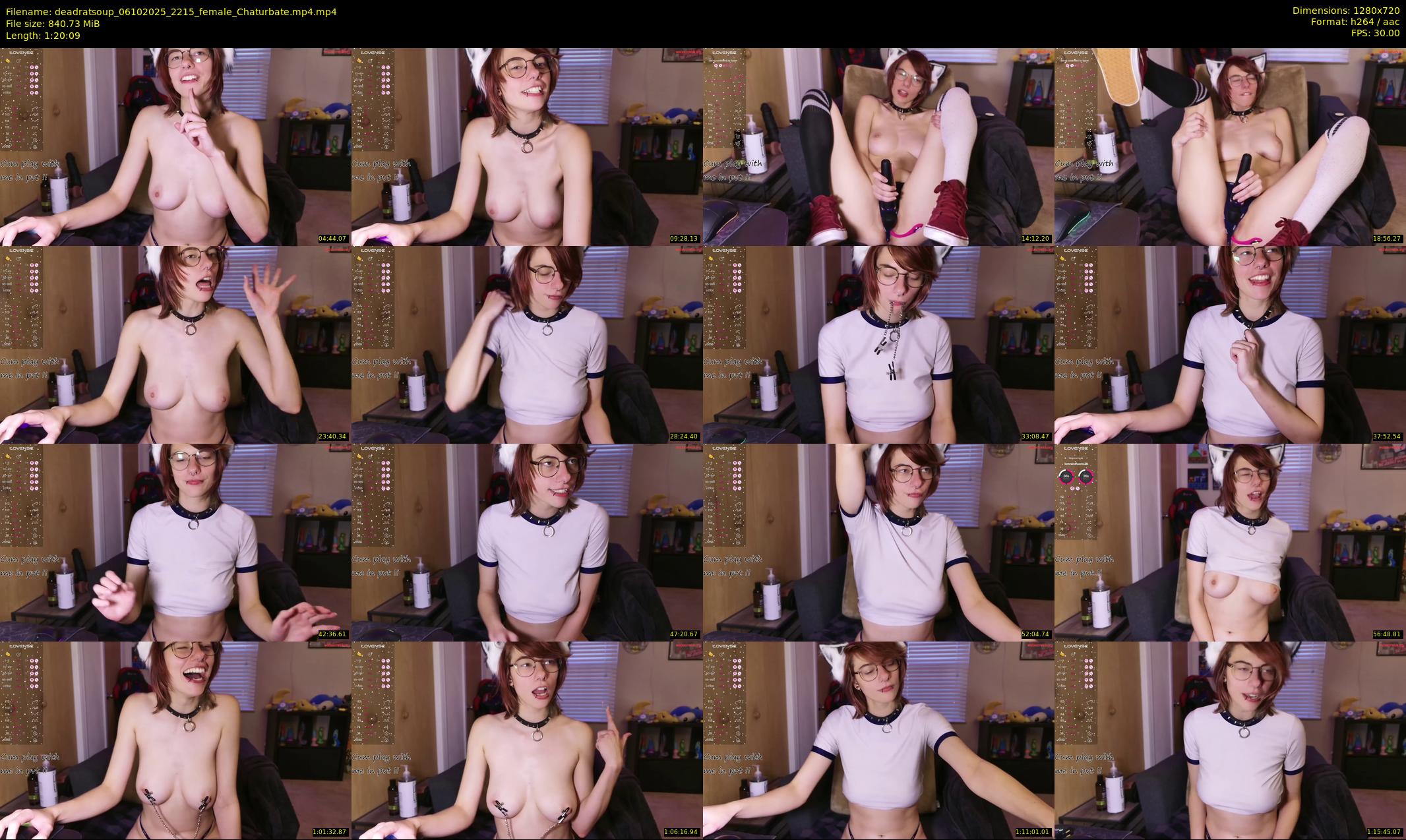 deadratsoup — 81 minute Chaturbate female cam show recording, 720p, Oct 6, 2025