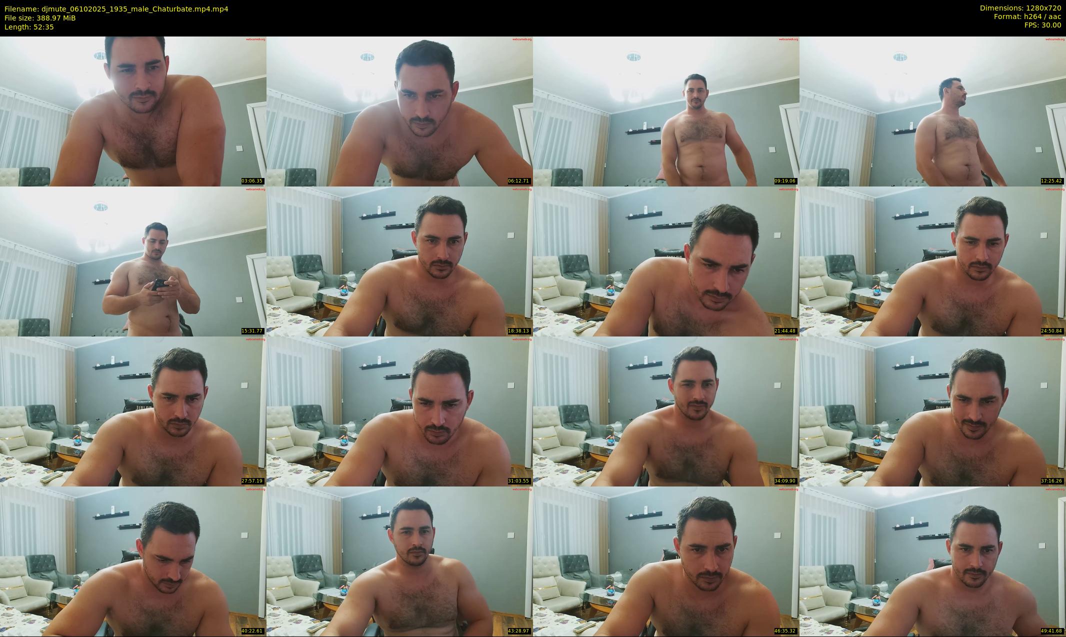 djmute — 53 minute Chaturbate male cam show recording, 720p, Oct 6, 2025