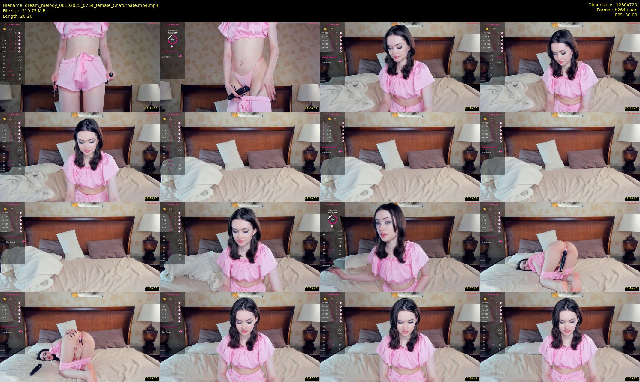 dream_melody — 27 minute Chaturbate female cam show recording, 720p, Oct 6, 2025