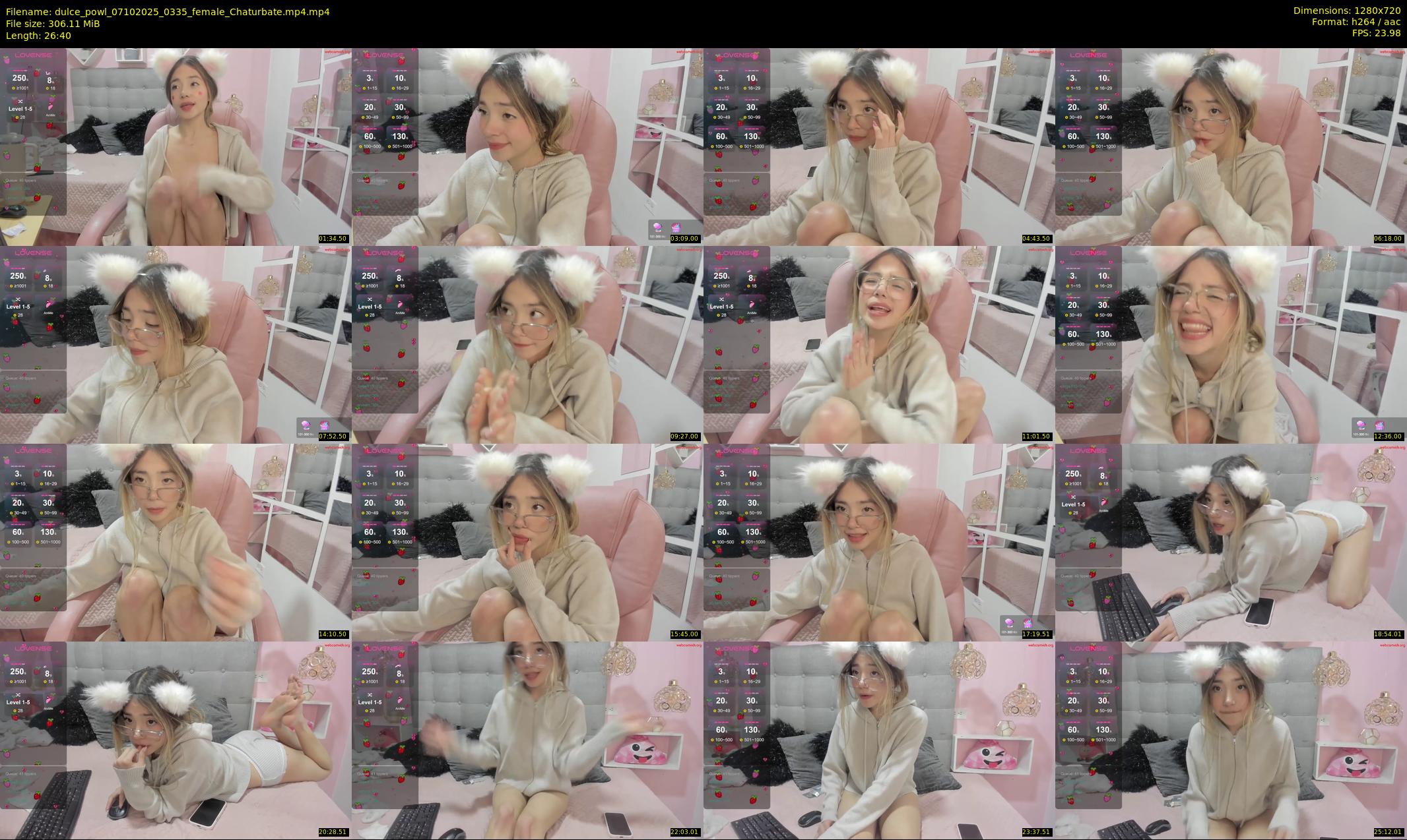 dulce_powl — 27 minute Chaturbate female cam show recording, 720p, Oct 7, 2025