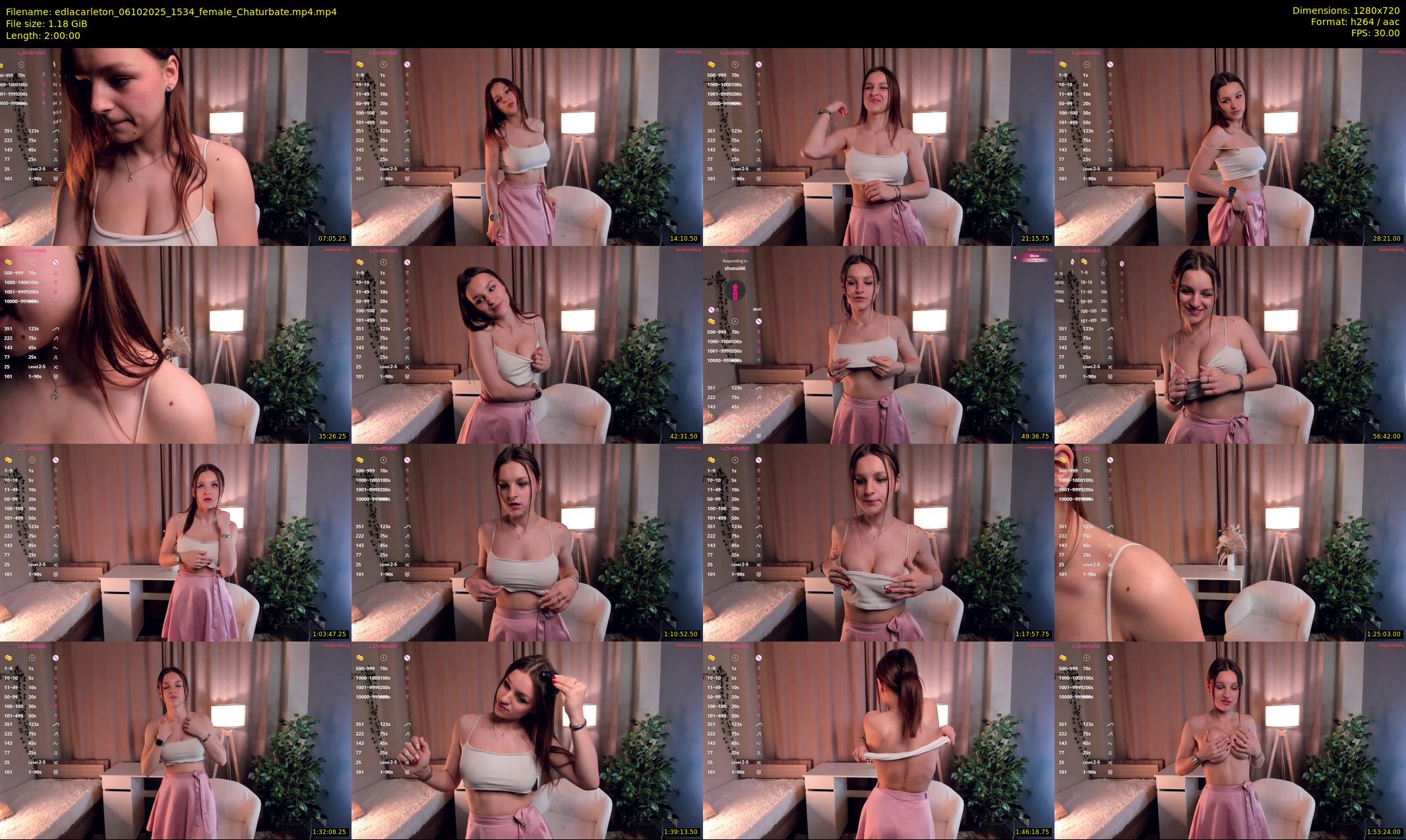 edlacarleton — 120 minute Chaturbate female cam show recording, 720p, Oct 6, 2025
