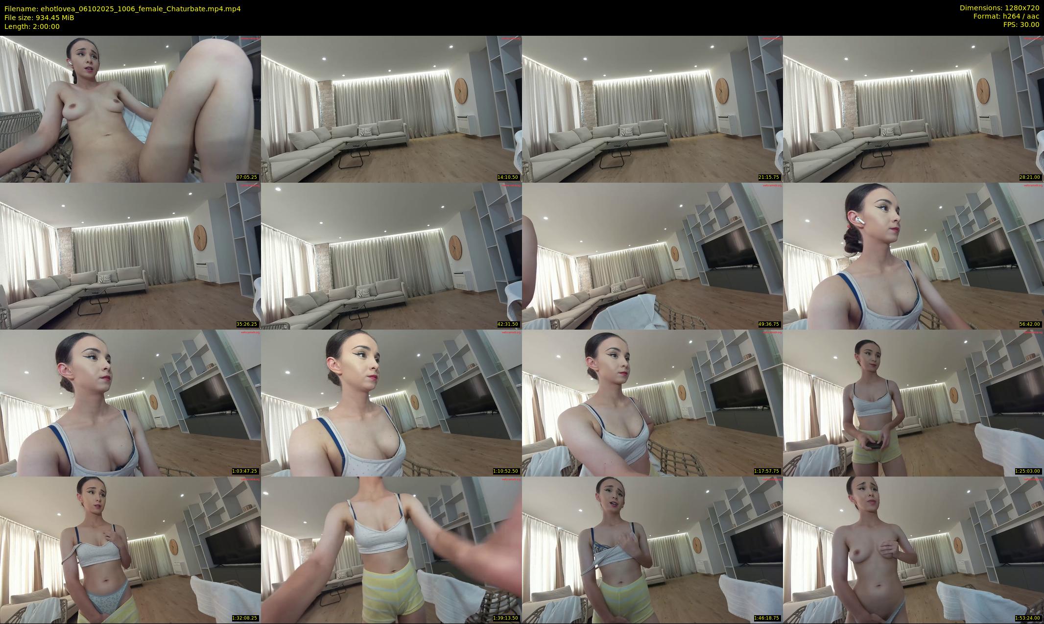ehotlovea — 120 minute Chaturbate female cam show recording, 720p, Oct 6, 2025