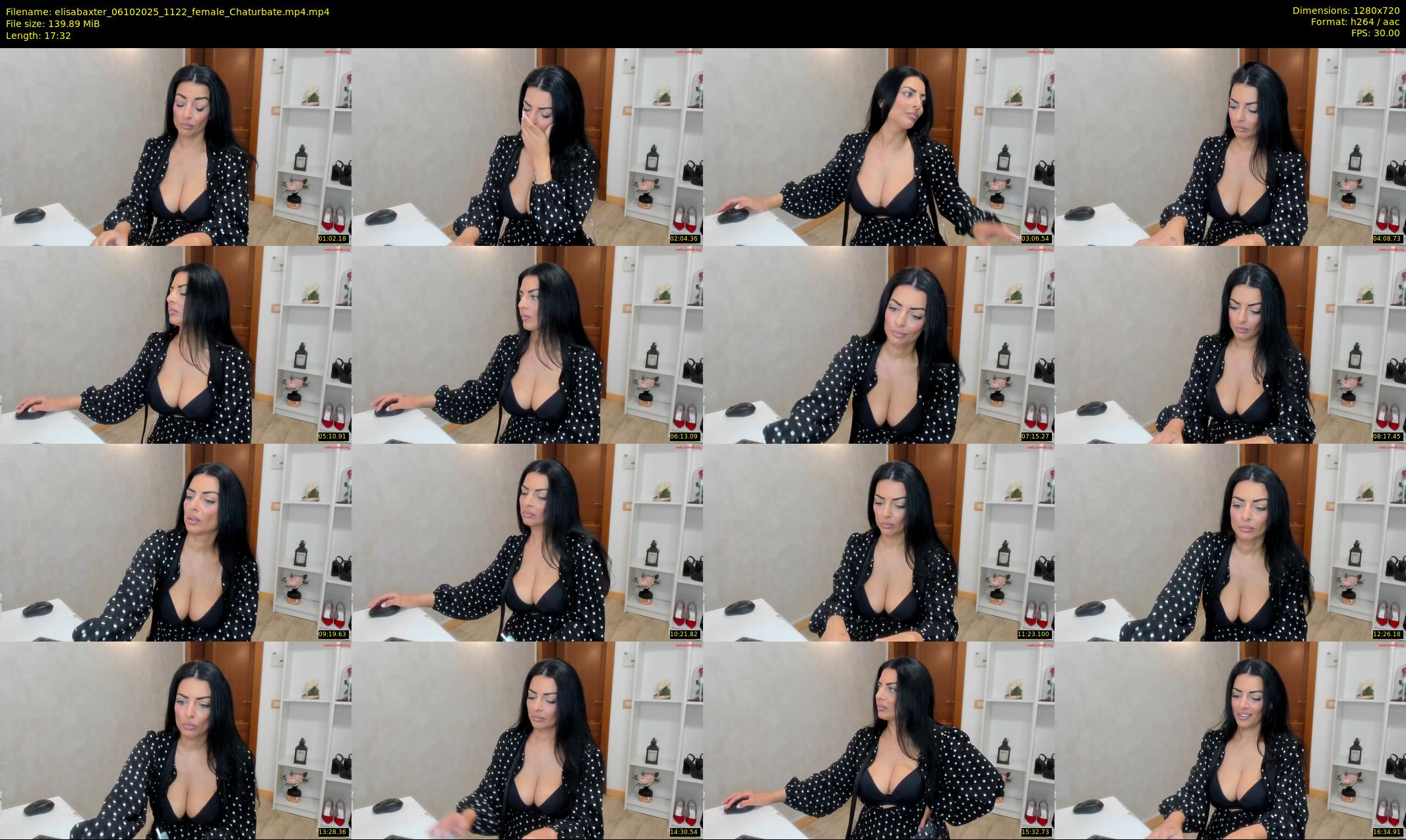 elisabaxter — 18 minute Chaturbate female cam show recording, 720p, Oct 6, 2025