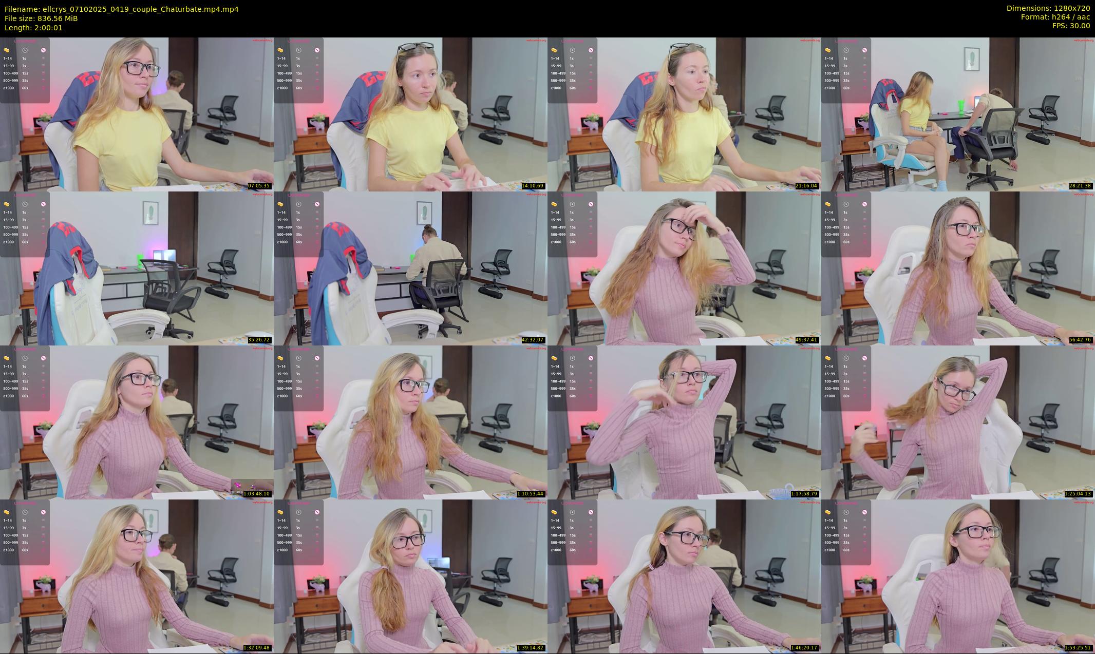 ellcrys — 121 minute Chaturbate couple cam show recording, 720p, Oct 7, 2025