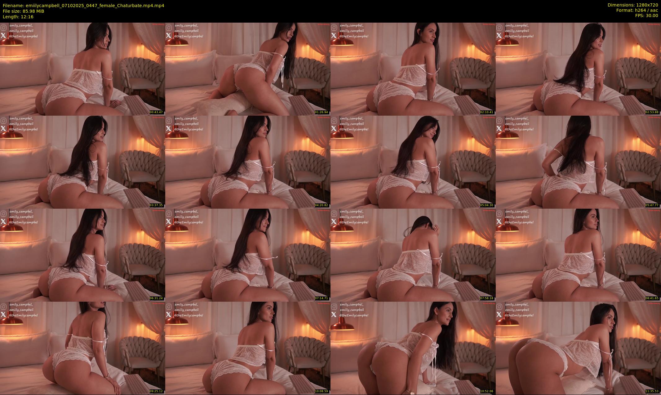 emiilycampbell — 13 minute Chaturbate female cam show recording, 720p, Oct 7, 2025