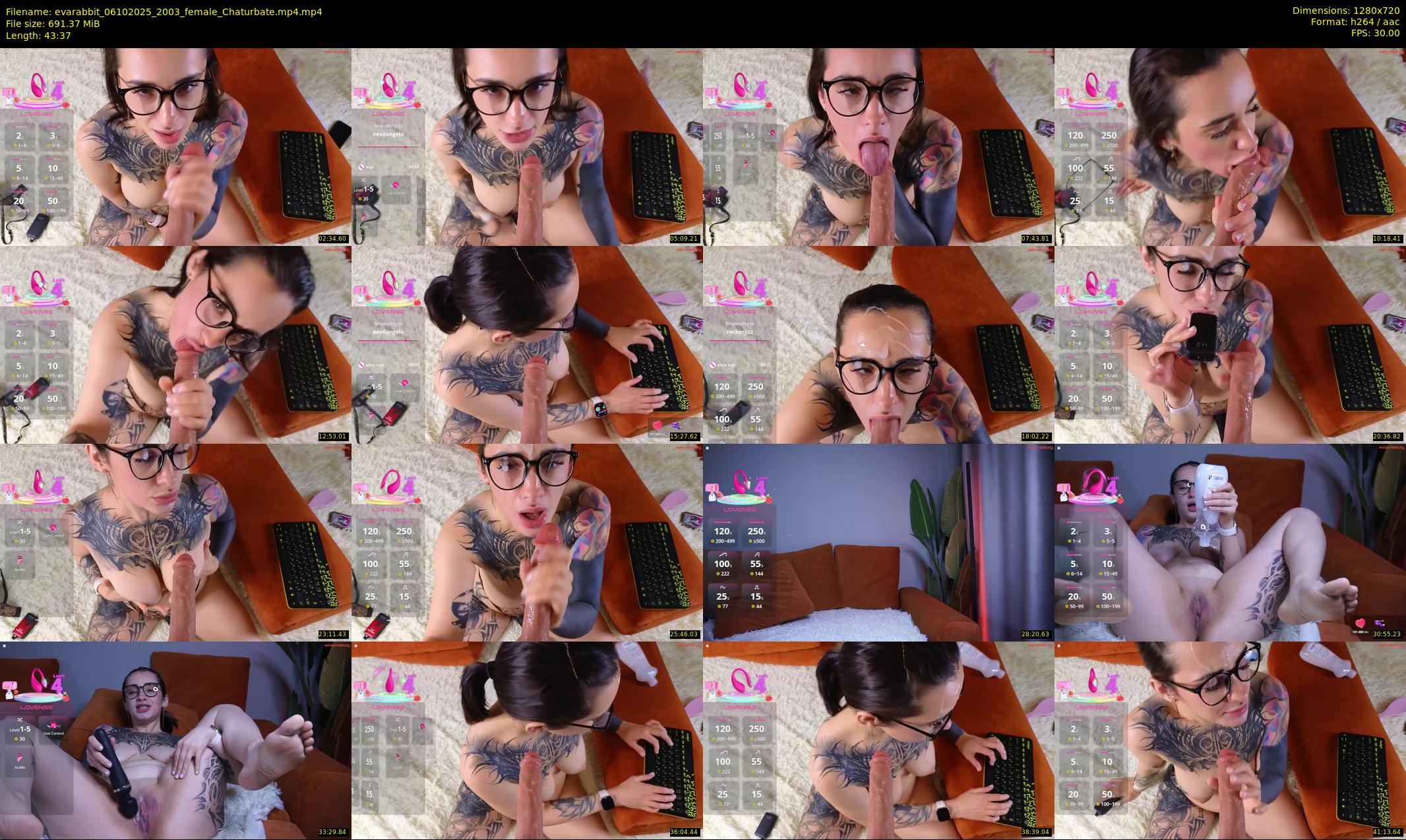 evarabbit — 44 minute Chaturbate female cam show recording, 720p, Oct 6, 2025
