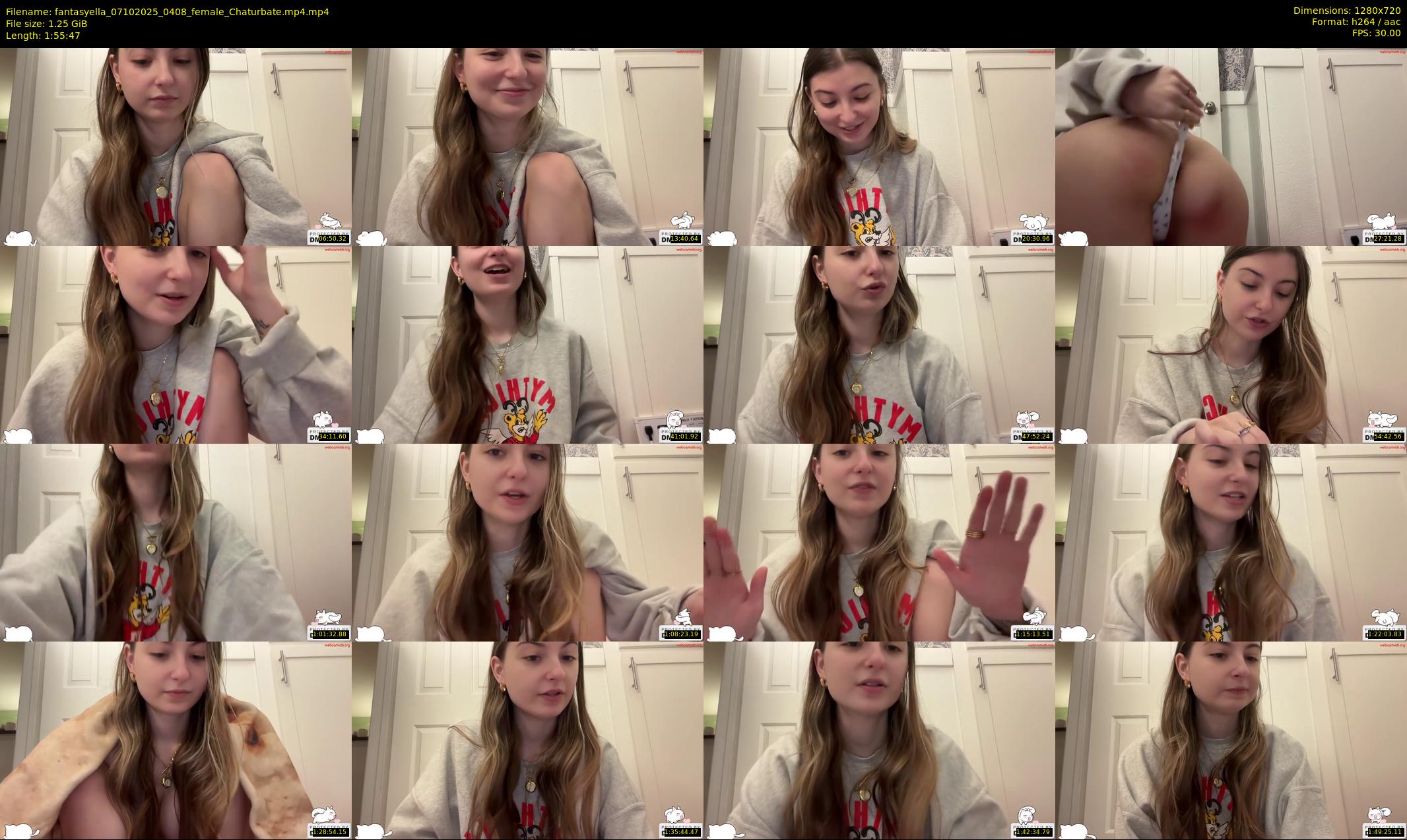fantasyella — 116 minute Chaturbate female cam show recording, 720p, Oct 7, 2025