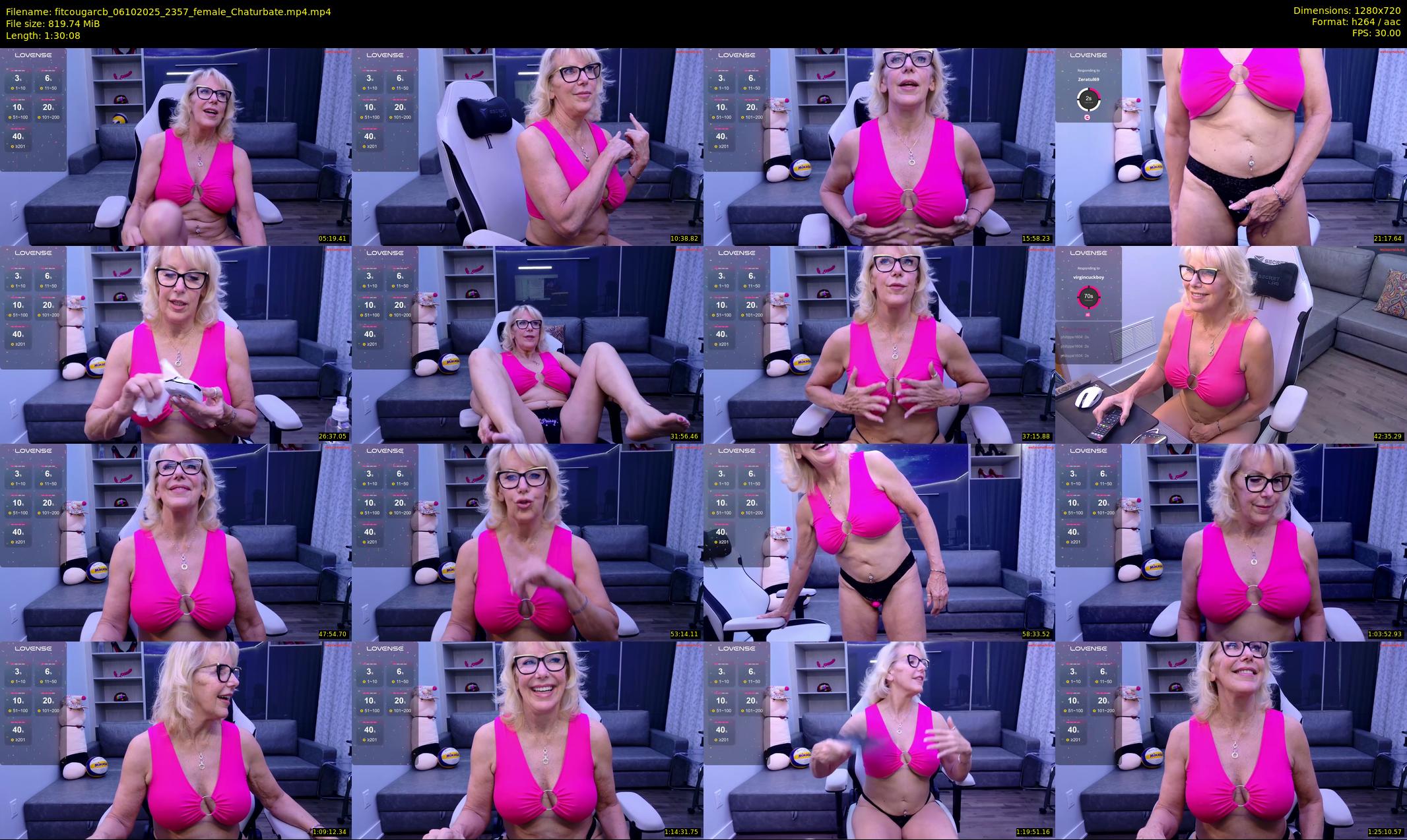 fitcougarcb — 91 minute Chaturbate female cam show recording, 720p, Oct 6, 2025