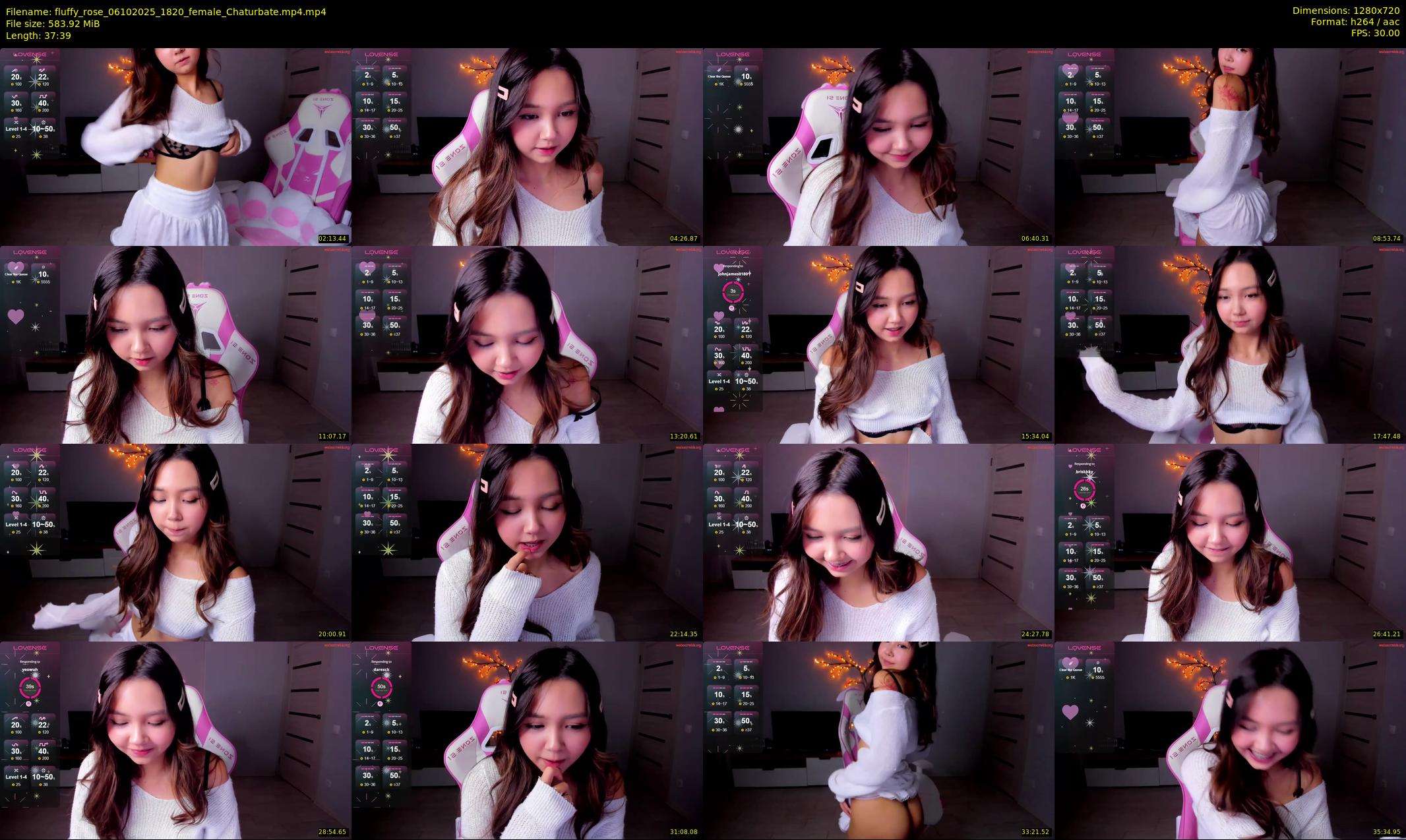fluffy_rose — 38 minute Chaturbate female cam show recording, 720p, Oct 6, 2025