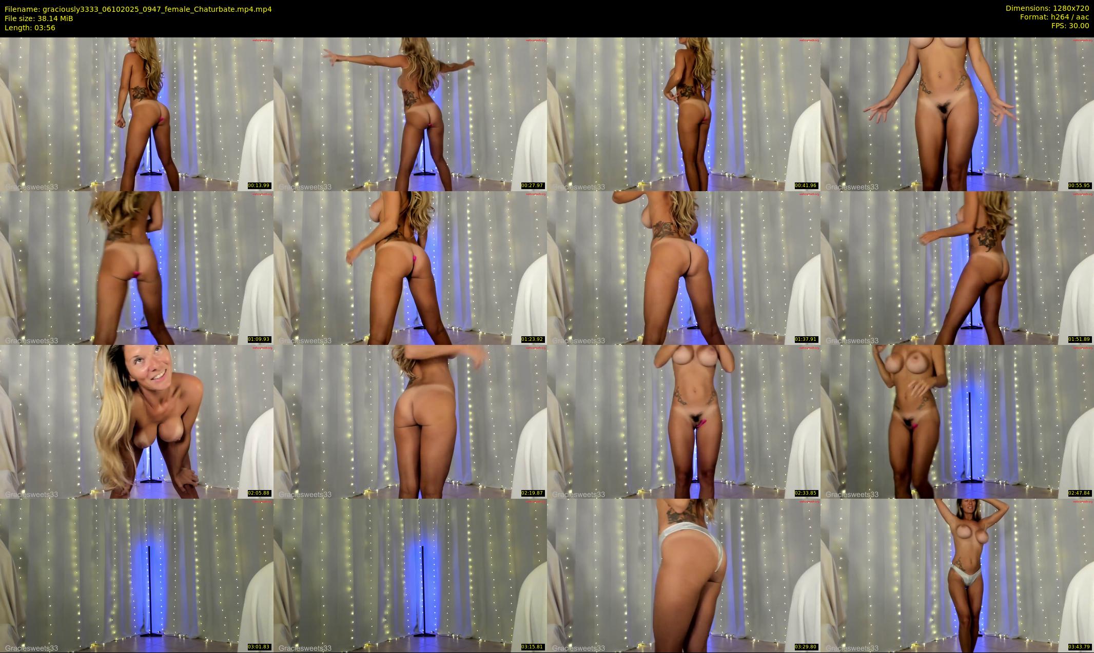 graciously3333 — 4 minute Chaturbate female cam show recording, 720p, Oct 6, 2025