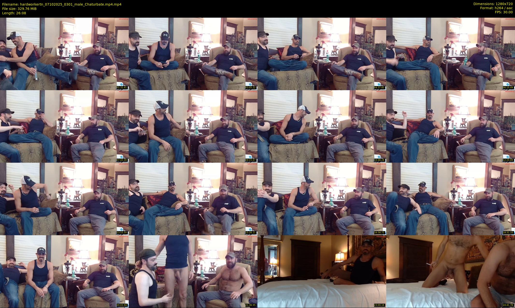 hardworkertn — 27 minute Chaturbate male cam show recording, 720p, Oct 7, 2025